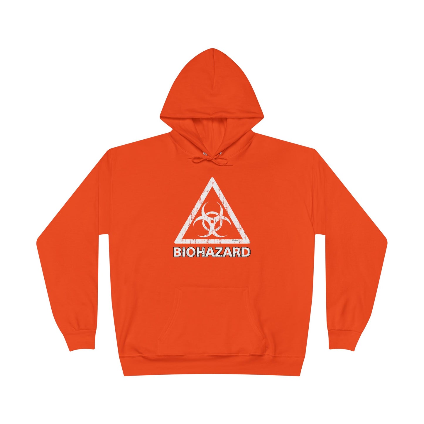 Biohazard Sign Distressed Dark Pullover Hoodie Sweatshirt by TOOLOUD