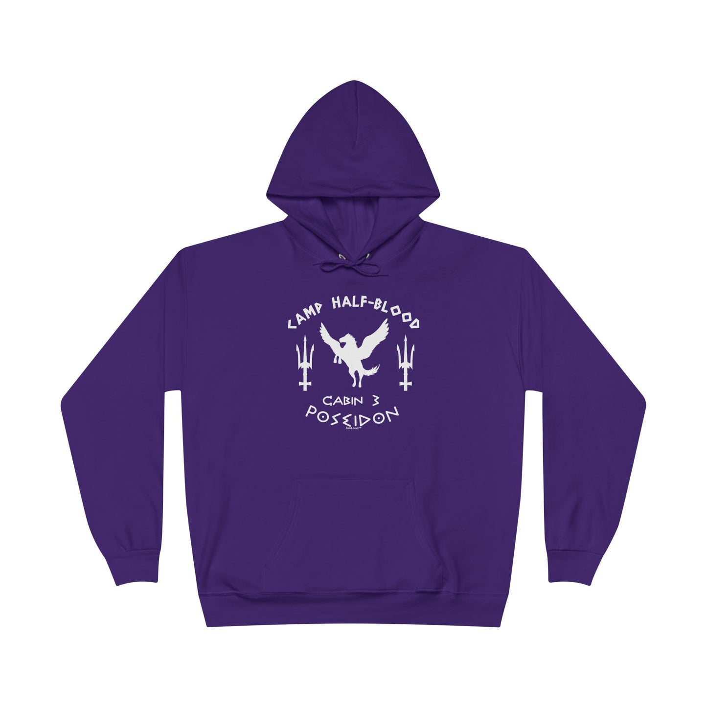Cabin 3 Poseidon Camp Half Blood Dark Adult Hoodie Sweatshirt by TOOLOUD