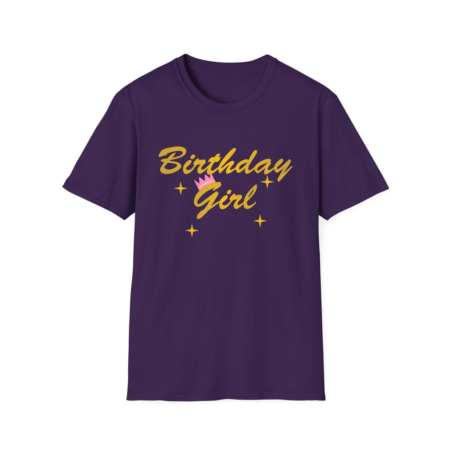 Birthday Girl Text Adult Dark T-Shirt by TOOLOUD
