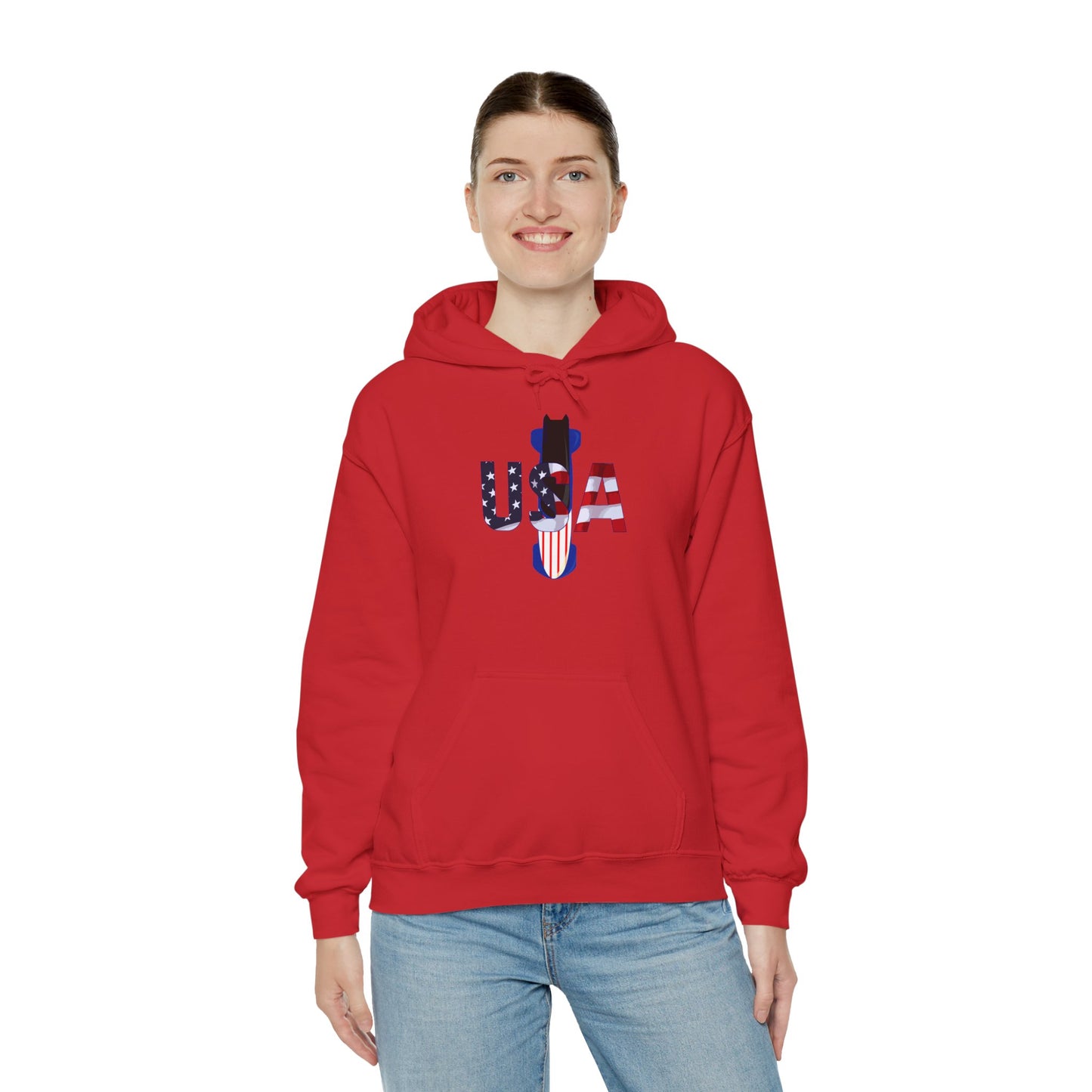 USA Bobsled Hoodie Unisex Sweatshirt by TooLoud