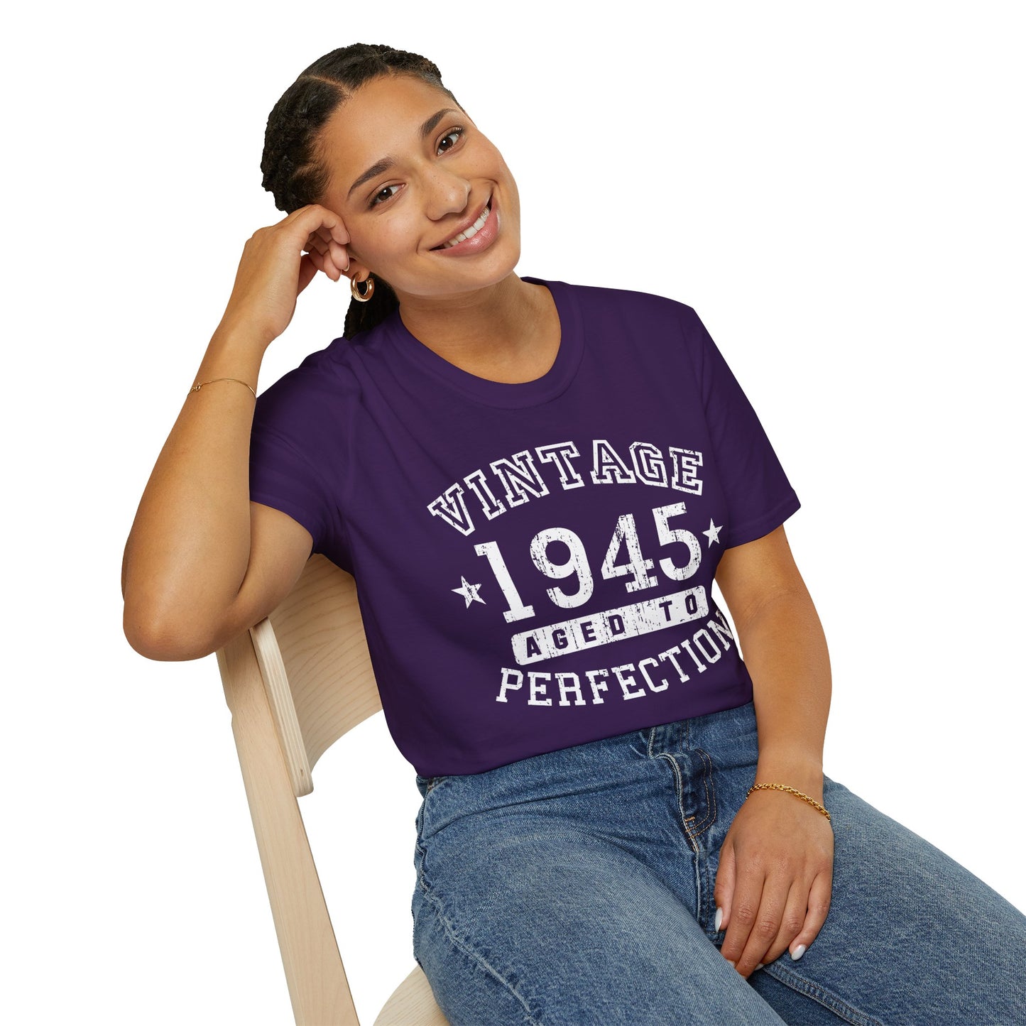 Vintage Birth Year 1945 – Women's Dark Color T-Shirt by TOOLOUD