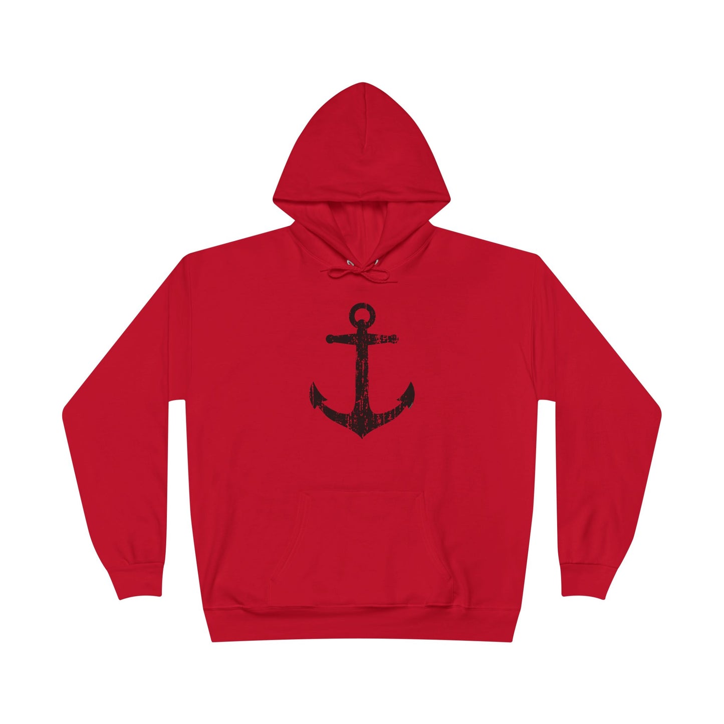 Distressed Nautical Sailor Anchor Hoodie Sweatshirt by TOOLOUD