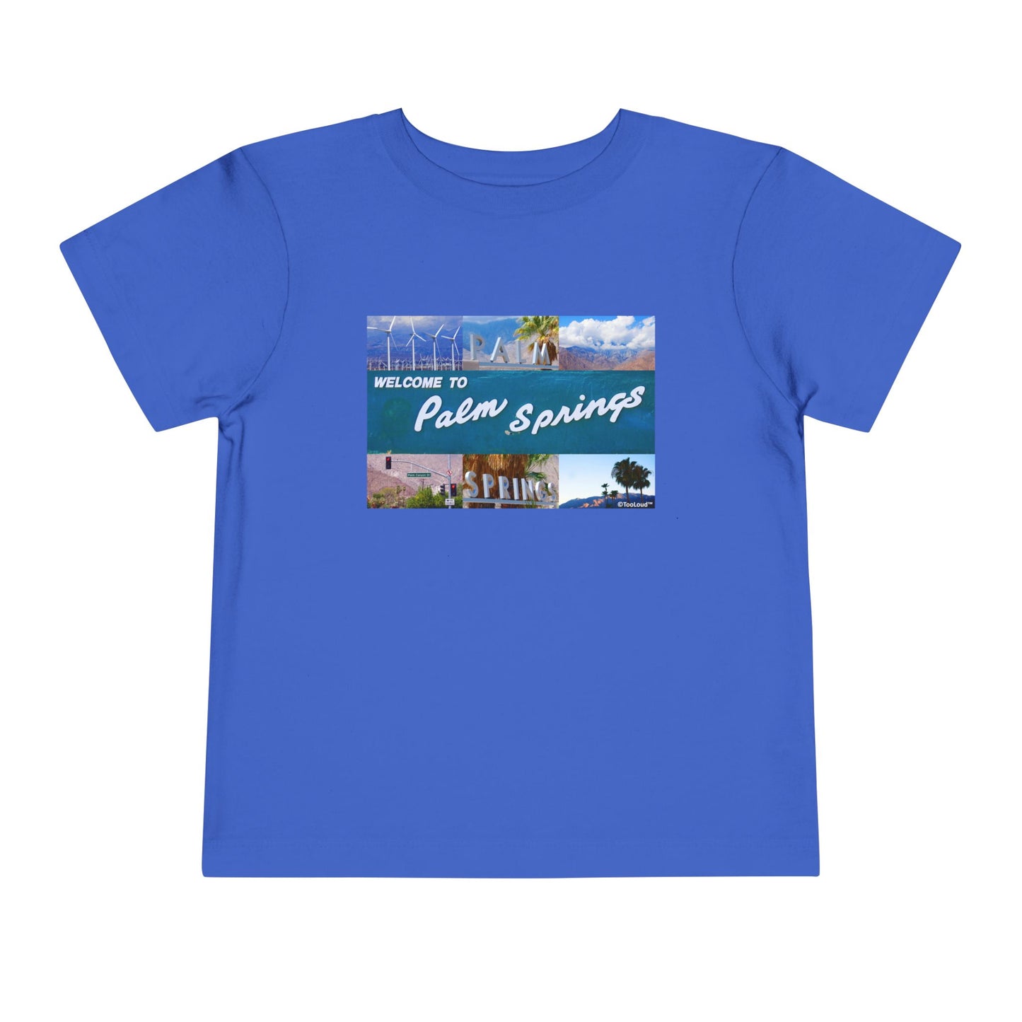 Welcome to Palm Springs Collage Toddler T-Shirt by TOOLOUD
