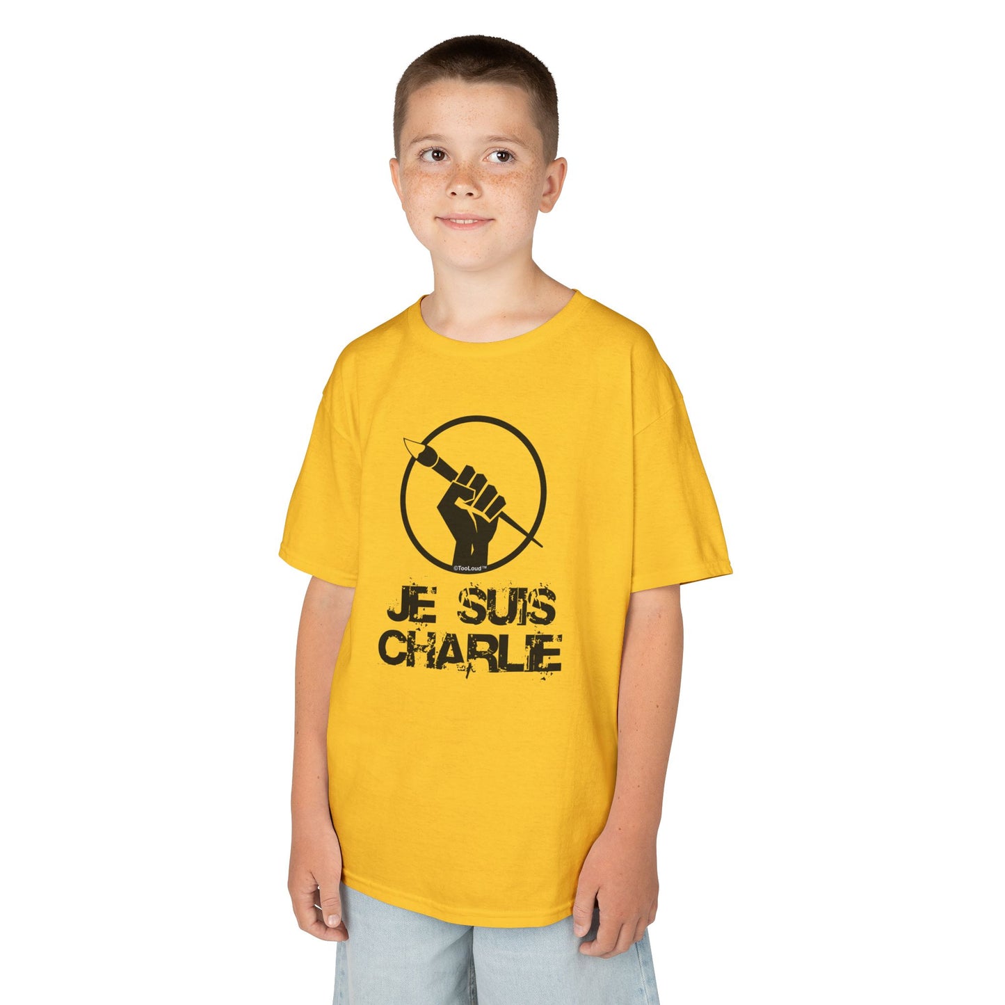 Je Suis Charlie Children's Heavy T-Shirt by TOOLOUD