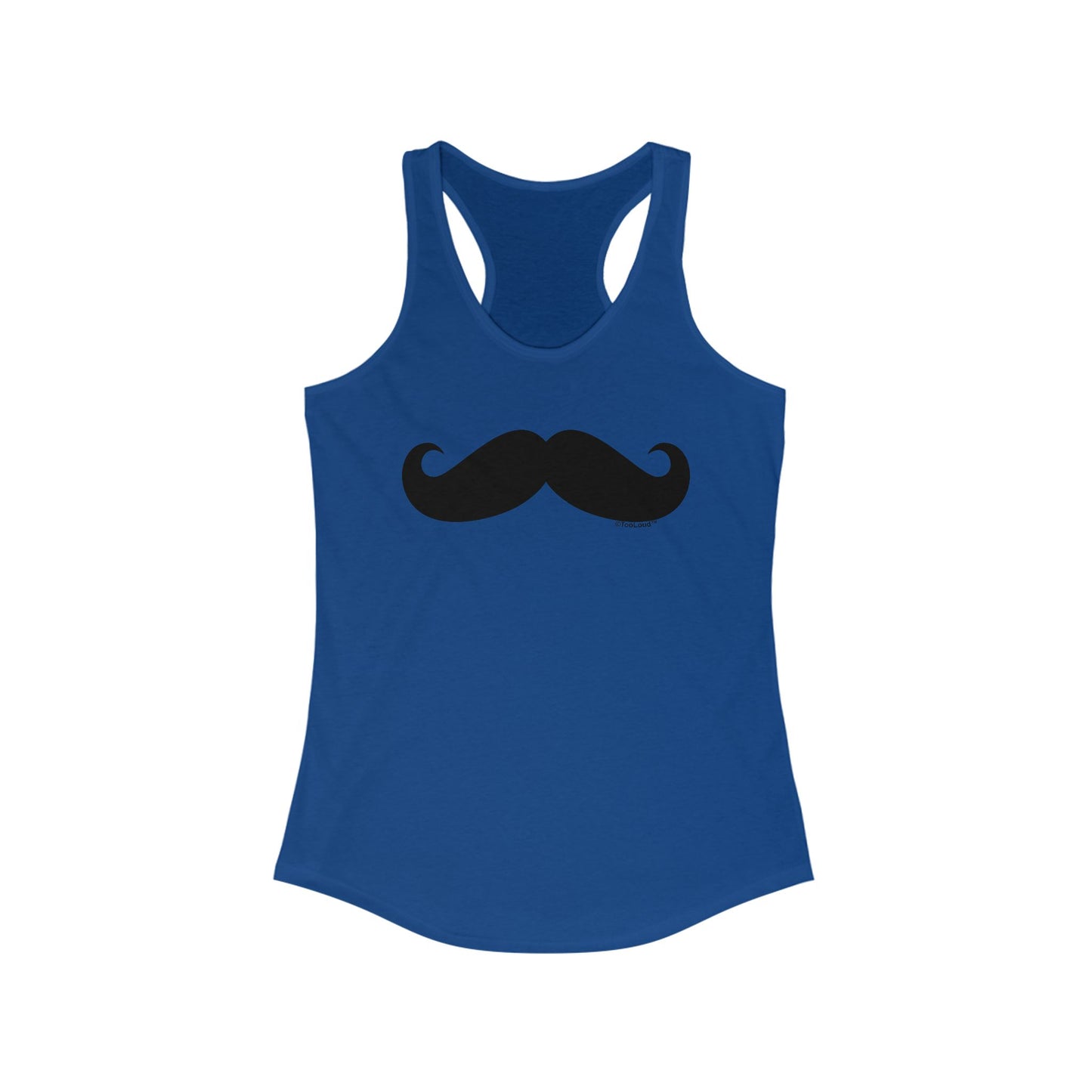Big Fancy Mustache Women's Racerback Tank Top by TOOLOUD