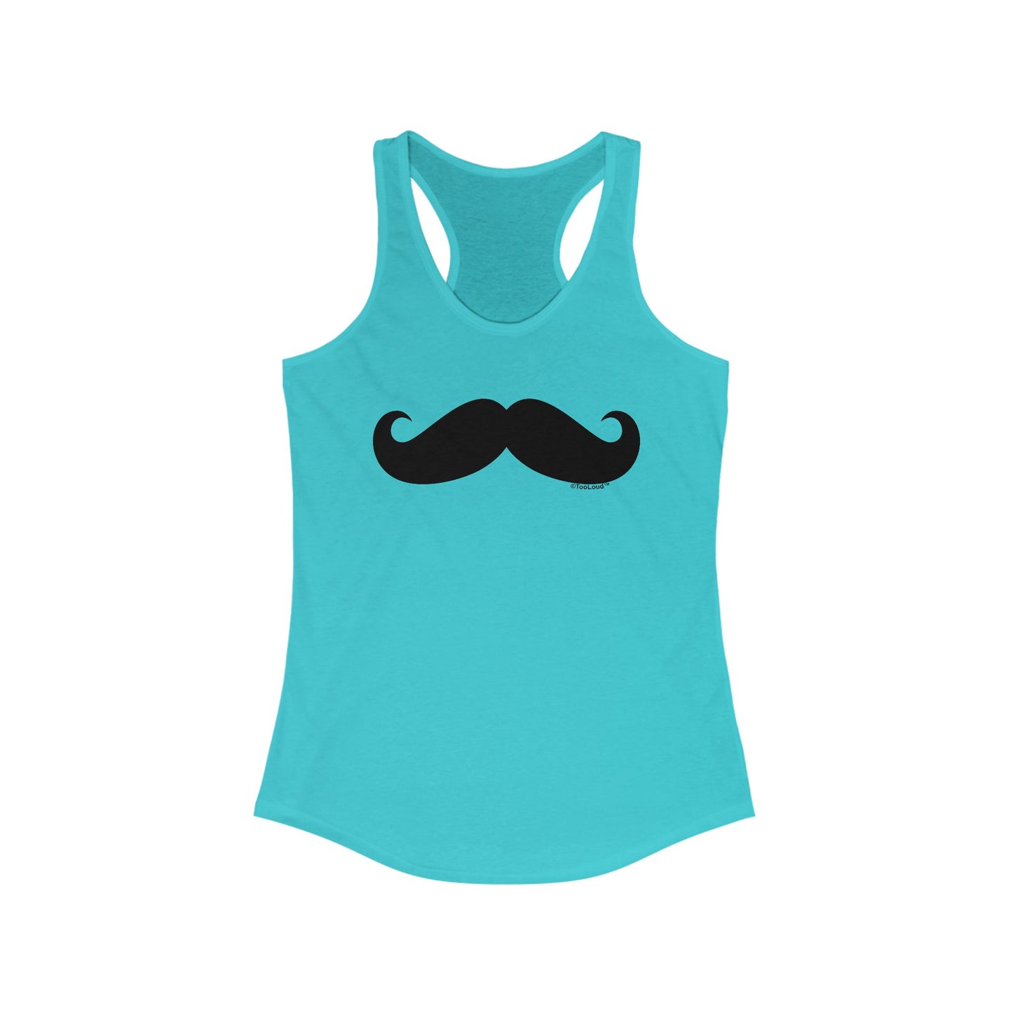 Big Fancy Mustache Women's Racerback Tank Top by TOOLOUD