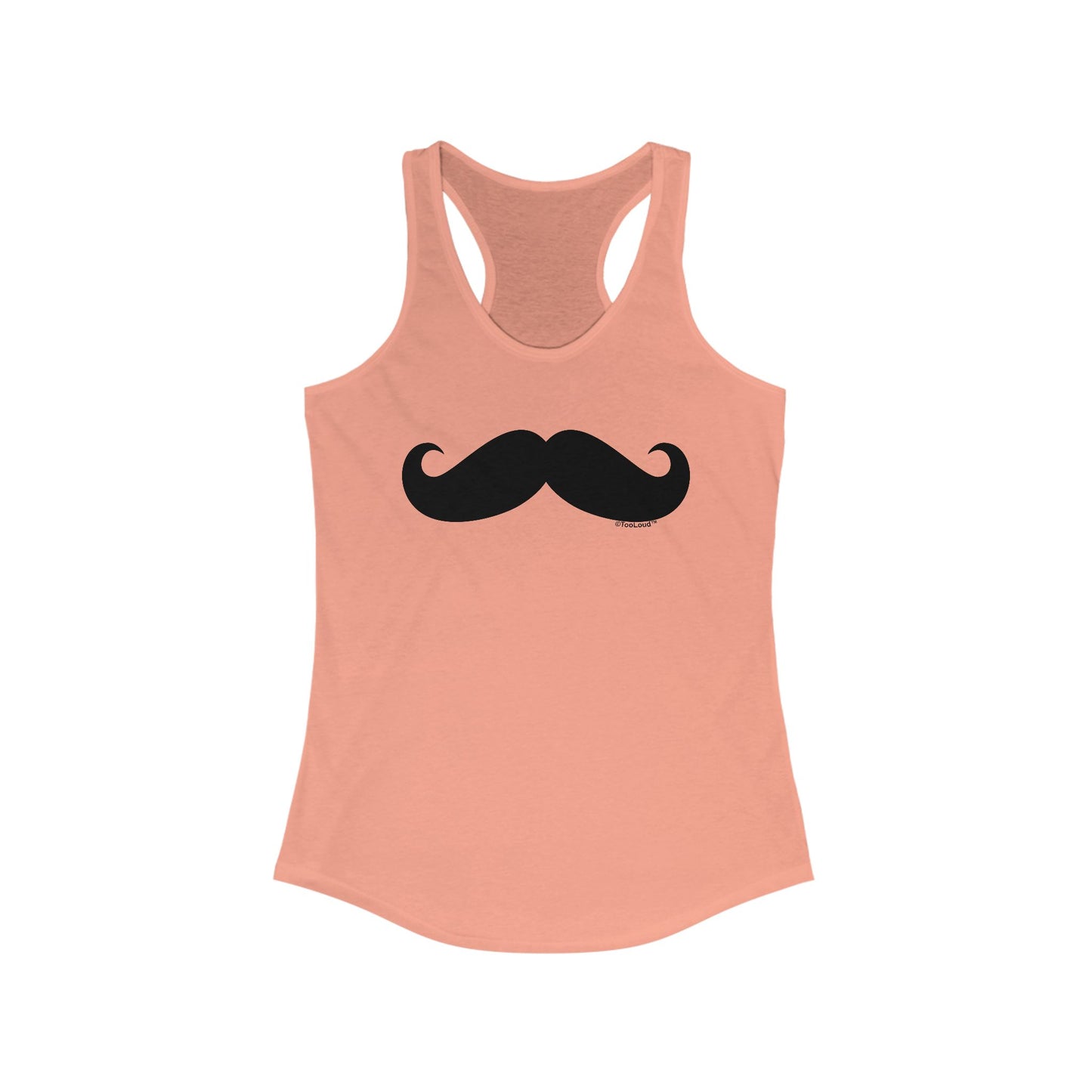 Big Fancy Mustache Women's Racerback Tank Top by TOOLOUD