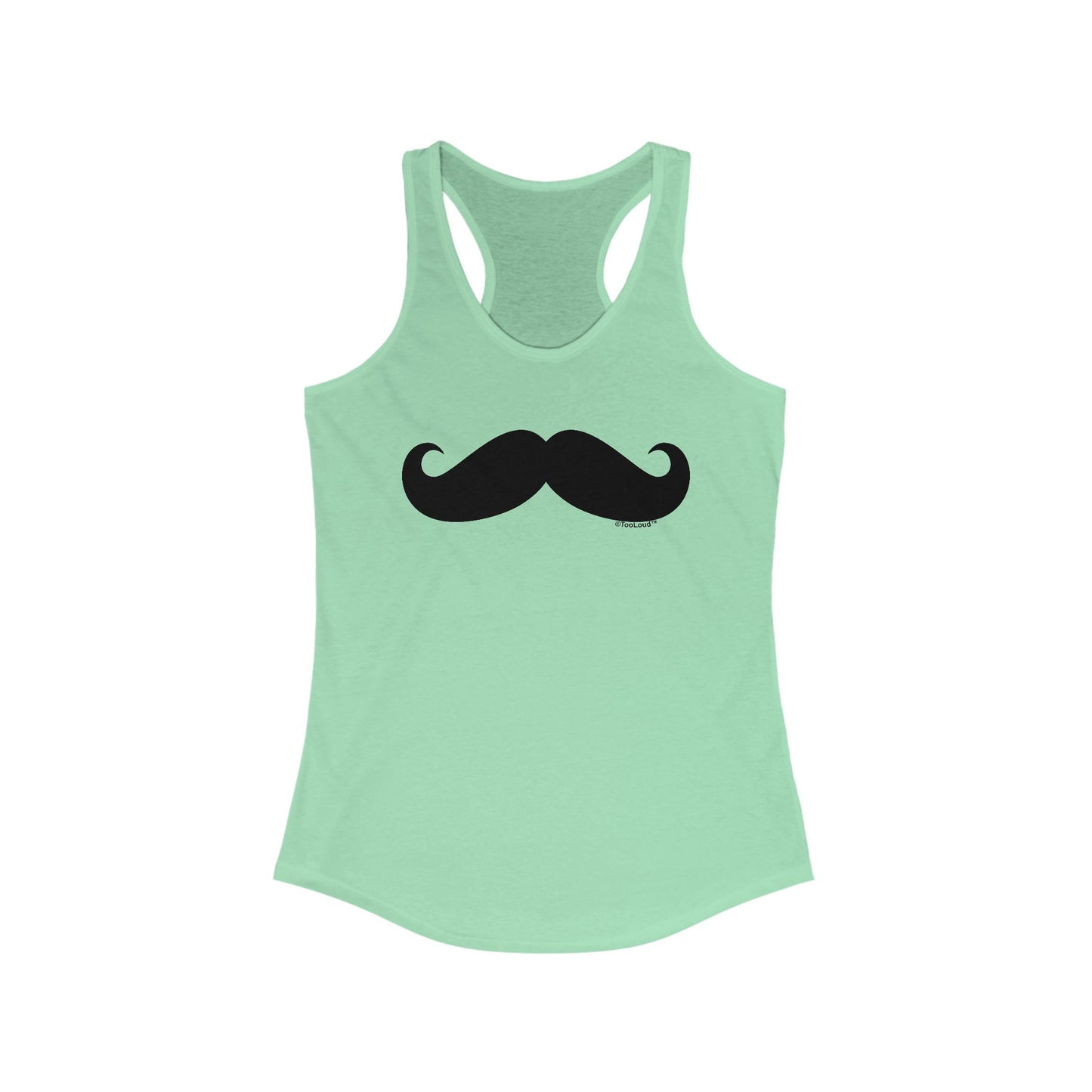 Big Fancy Mustache Women's Racerback Tank Top by TOOLOUD