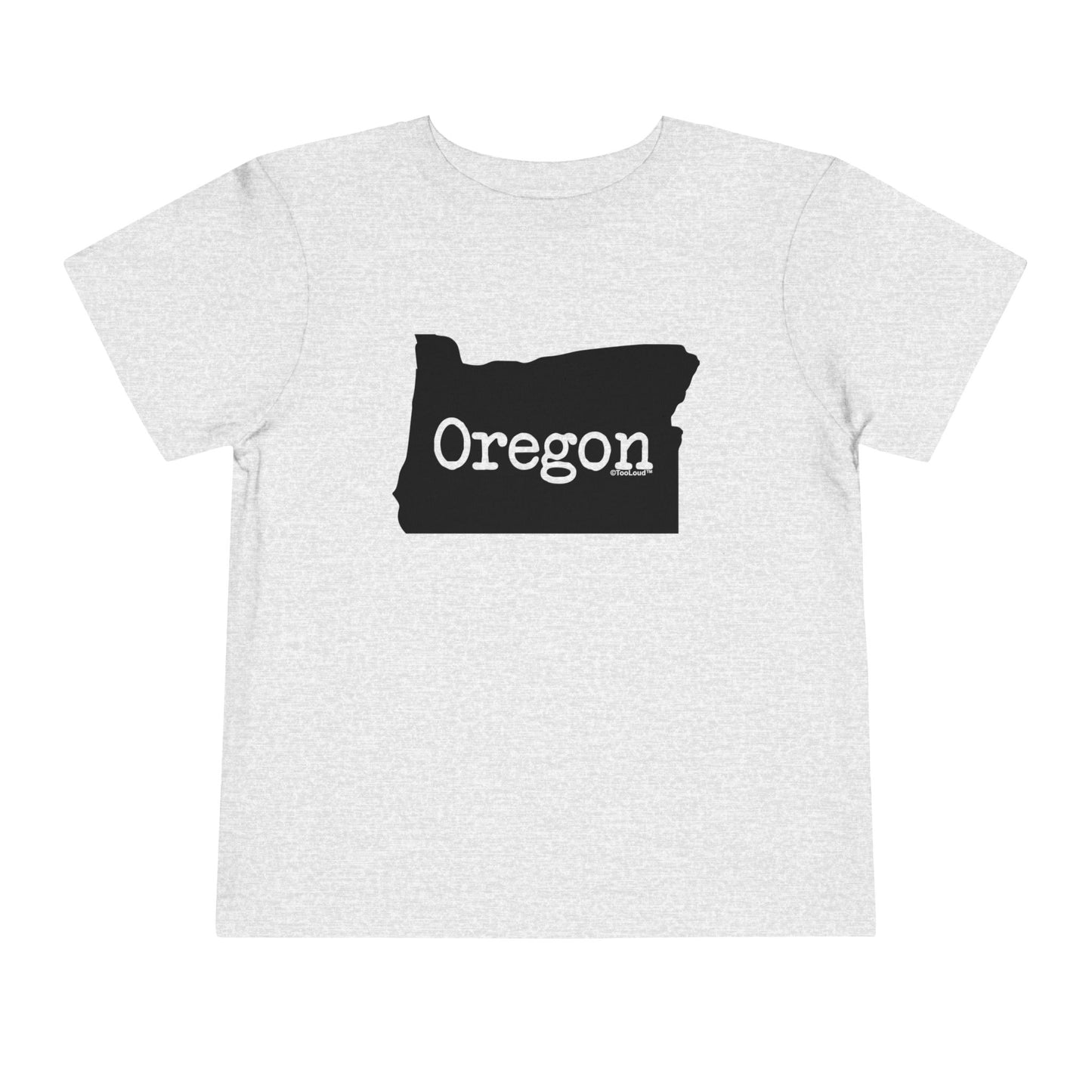 Oregon - United States Shape Toddler T-Shirt by TOOLOUD