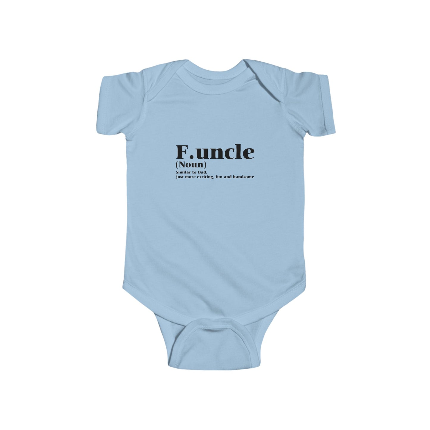 TOOLOUD Funcle - Fun Uncle Baby Romper Infant Fine Jersey Bodysuit