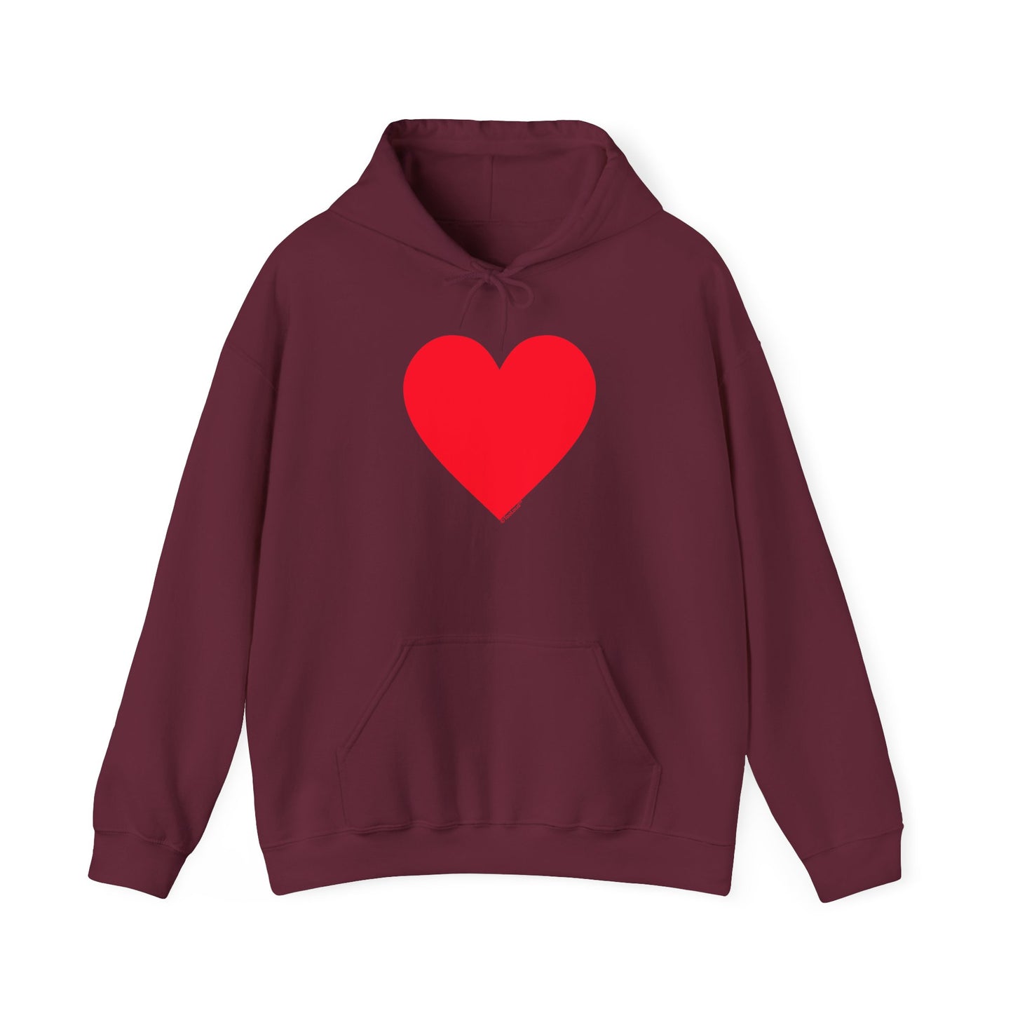 TOOLOUD Big Red Heart Valentine's Day Dark Unisex Hoodie Sweatshirt