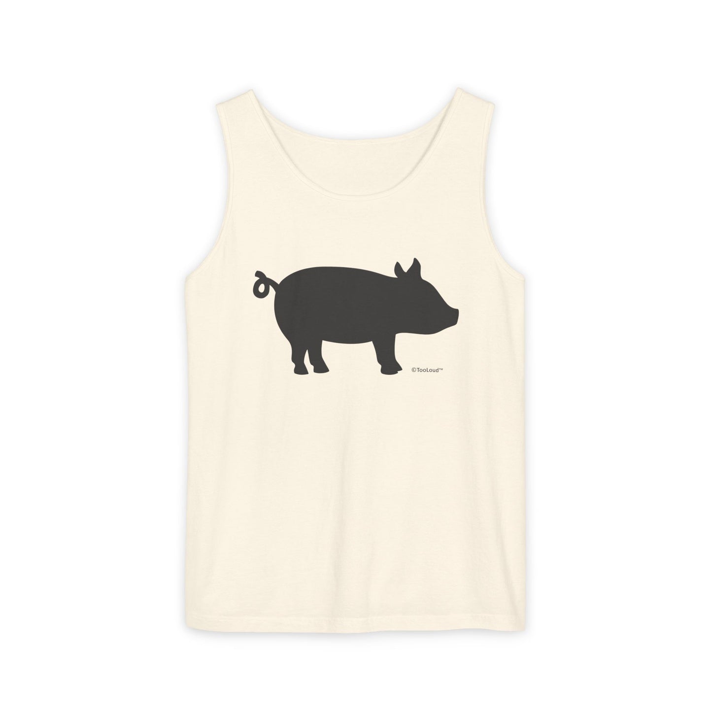Pig Silhouette Cute Design Adult Loose Tank Top by TOOLOUD
