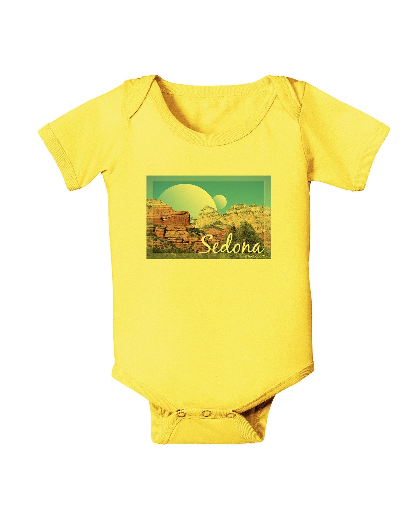 Abstract Sedona Baby Romper Bodysuit-Baby Romper-TooLoud-Yellow-18-Months-Davson Sales