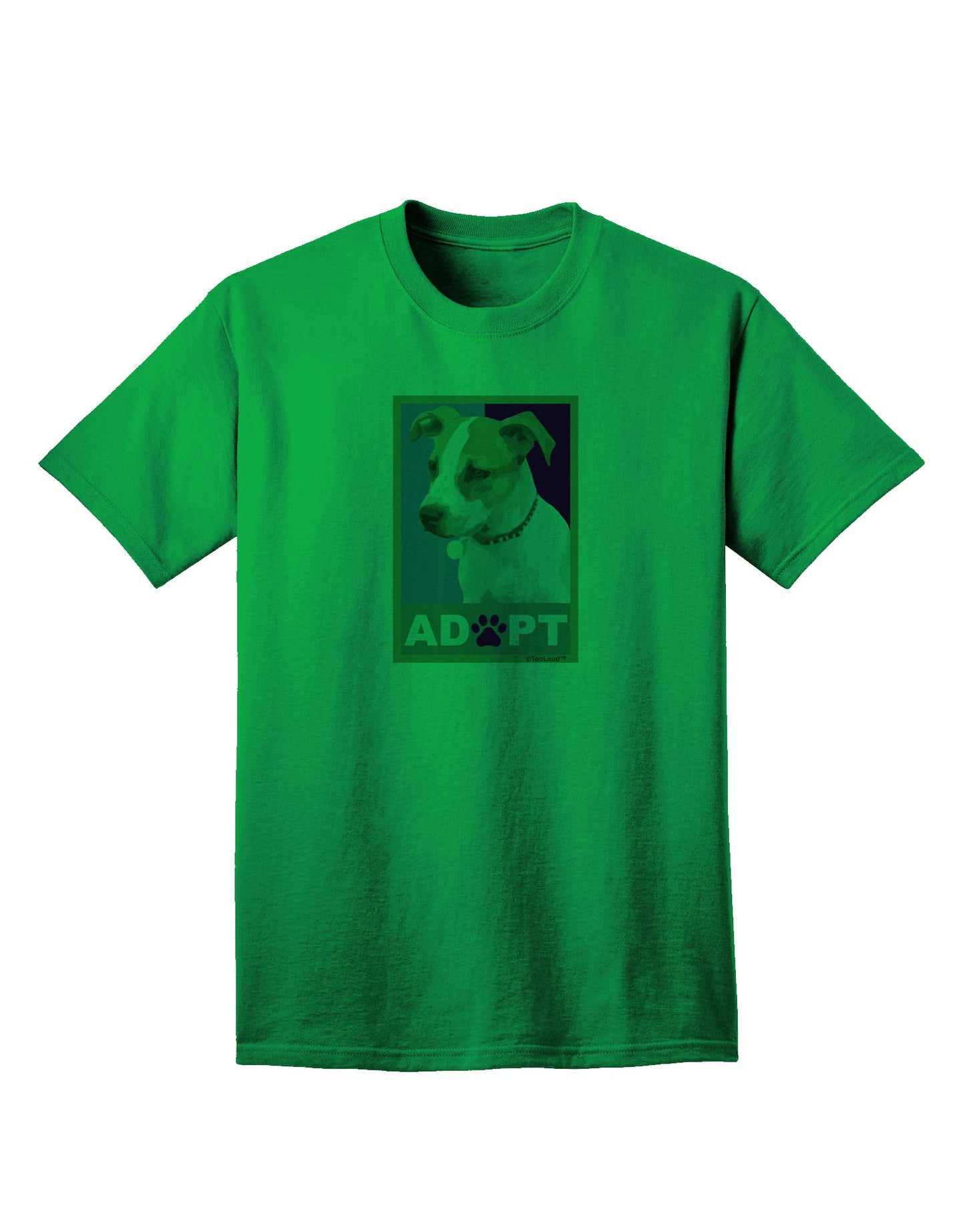 Adopt Cute Puppy Cat Adoption Adult T-Shirt-unisex t-shirt-TooLoud-Kelly-Green-Small-Davson Sales