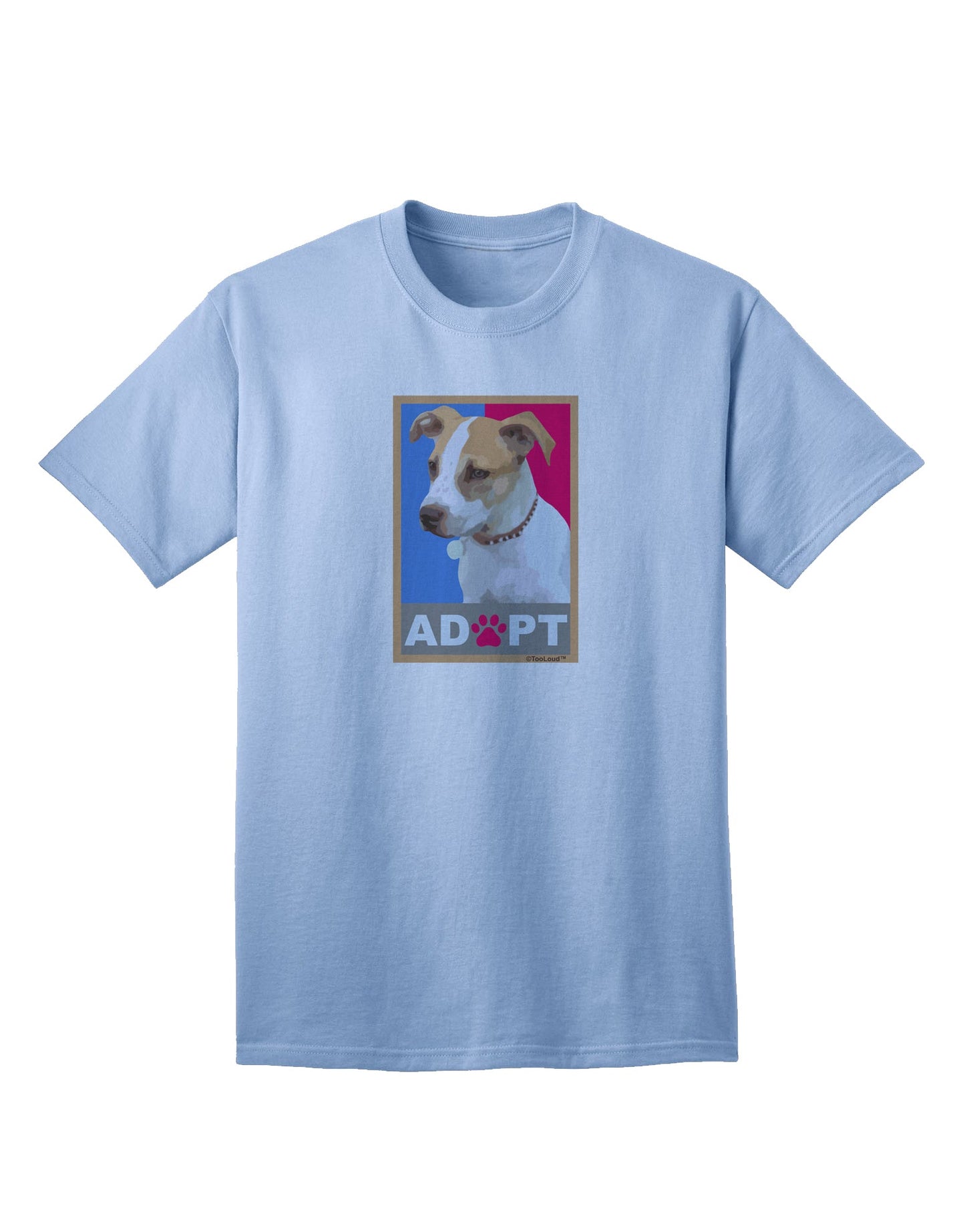Adopt Cute Puppy Cat Adoption Adult T-Shirt-unisex t-shirt-TooLoud-Light-Blue-Small-Davson Sales