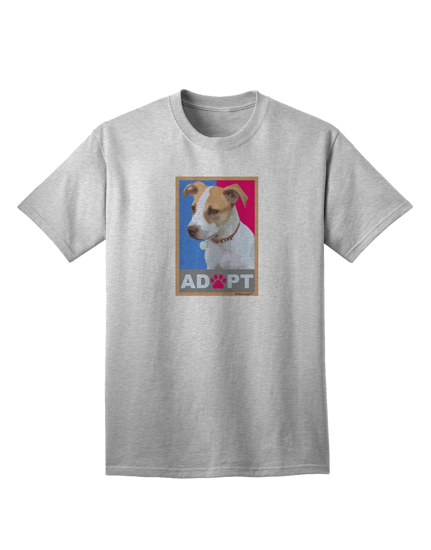 Adopt Cute Puppy Cat Adoption Adult T-Shirt-unisex t-shirt-TooLoud-AshGray-Small-Davson Sales