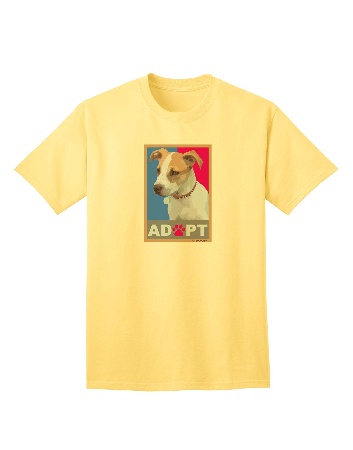 Adopt Cute Puppy Cat Adoption Adult T-Shirt-unisex t-shirt-TooLoud-Yellow-Small-Davson Sales