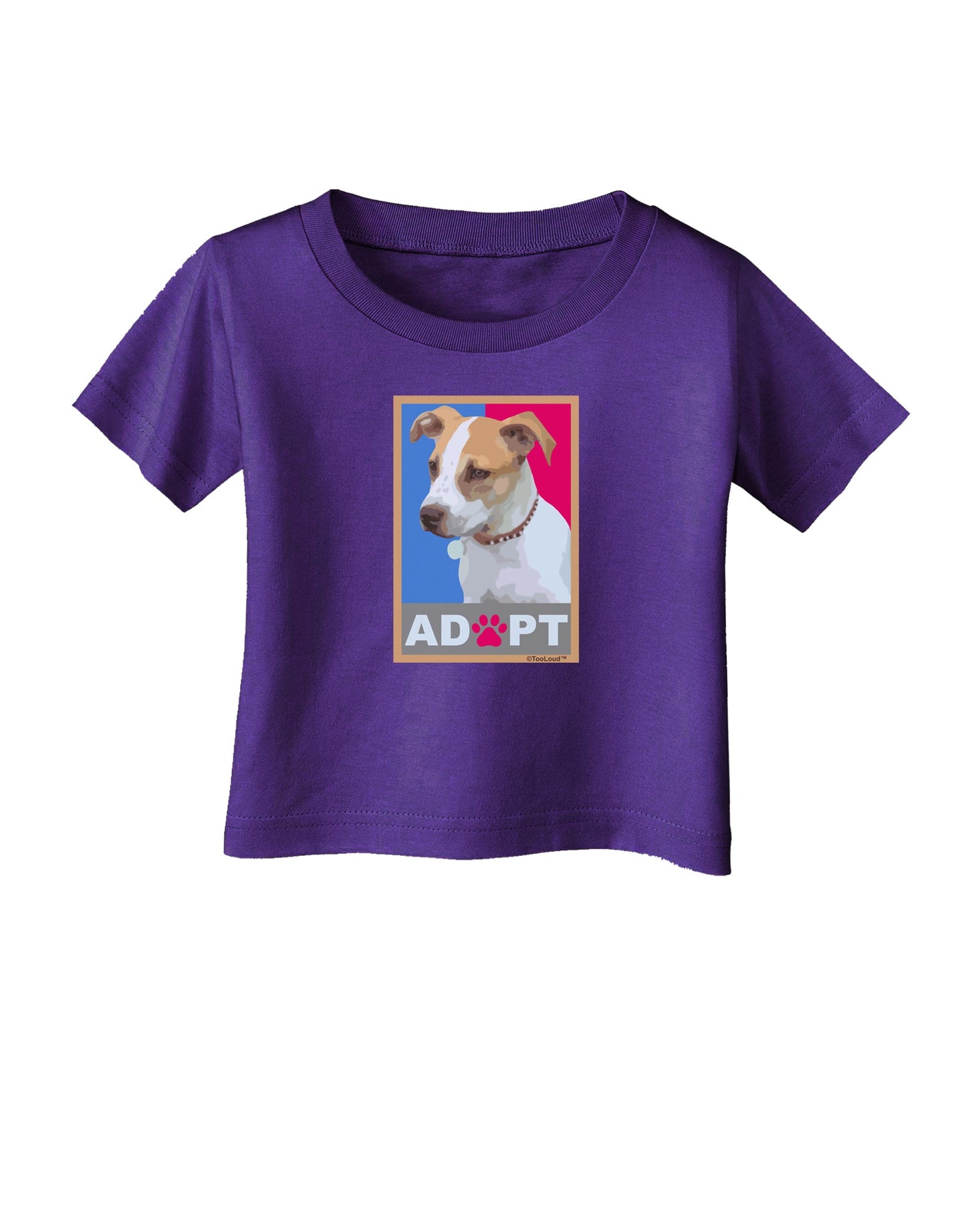 Adopt Cute Puppy Cat Adoption Infant T-Shirt Dark-Infant T-Shirt-TooLoud-Purple-06-Months-Davson Sales