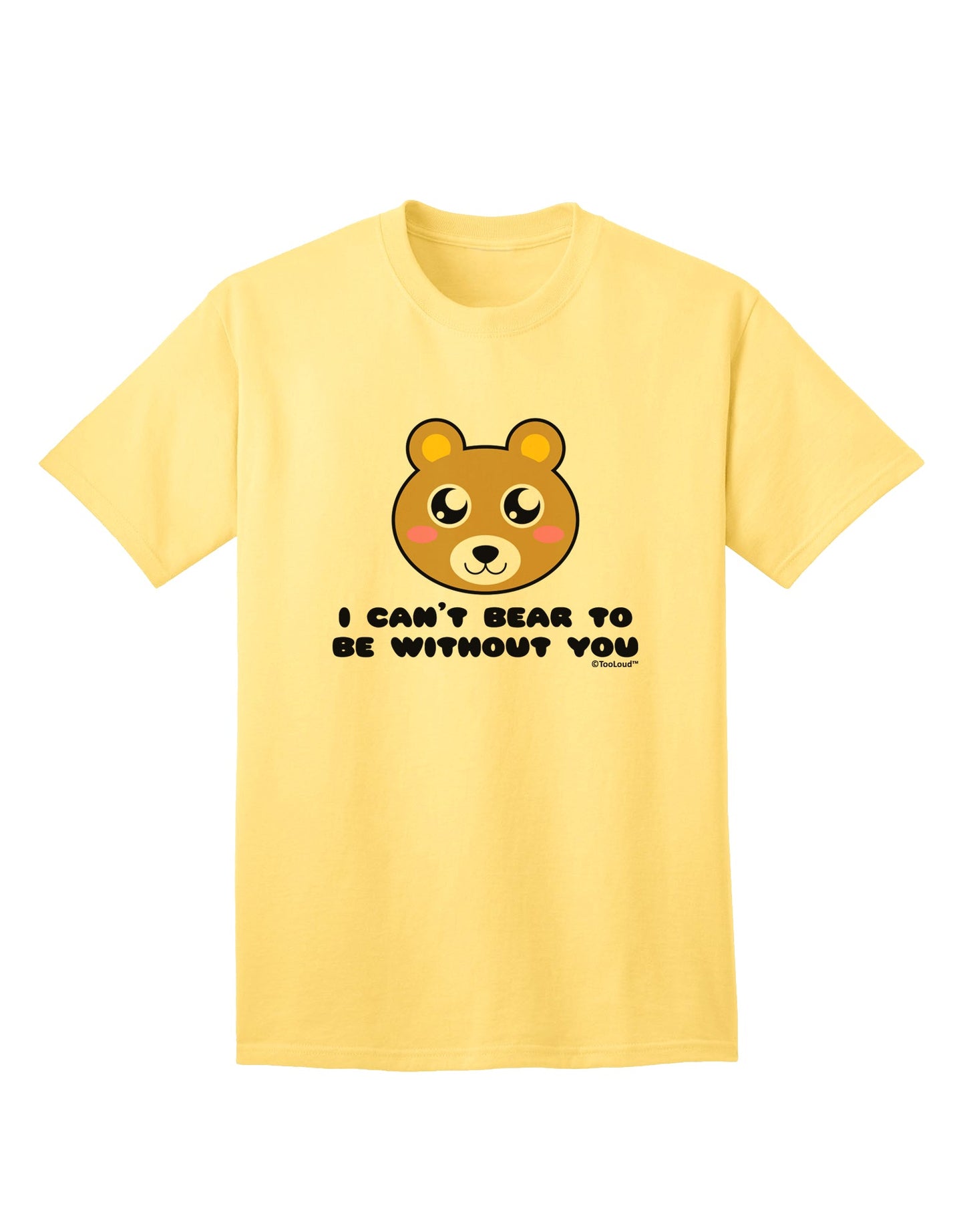 Adorable Bear Adult T-Shirt by TooLoud - A Must-Have for Your Wardrobe-Mens T-shirts-TooLoud-Yellow-Small-Davson Sales