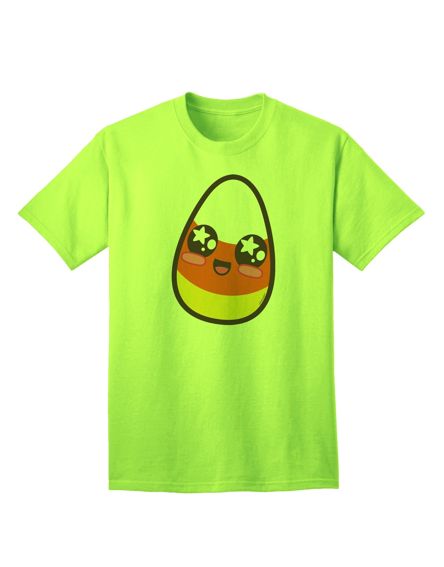 Adorable Boy's Candy Corn Family Halloween Adult T-Shirt - Perfect for Festive Celebrations-Mens T-shirts-TooLoud-Neon-Green-Small-Davson Sales