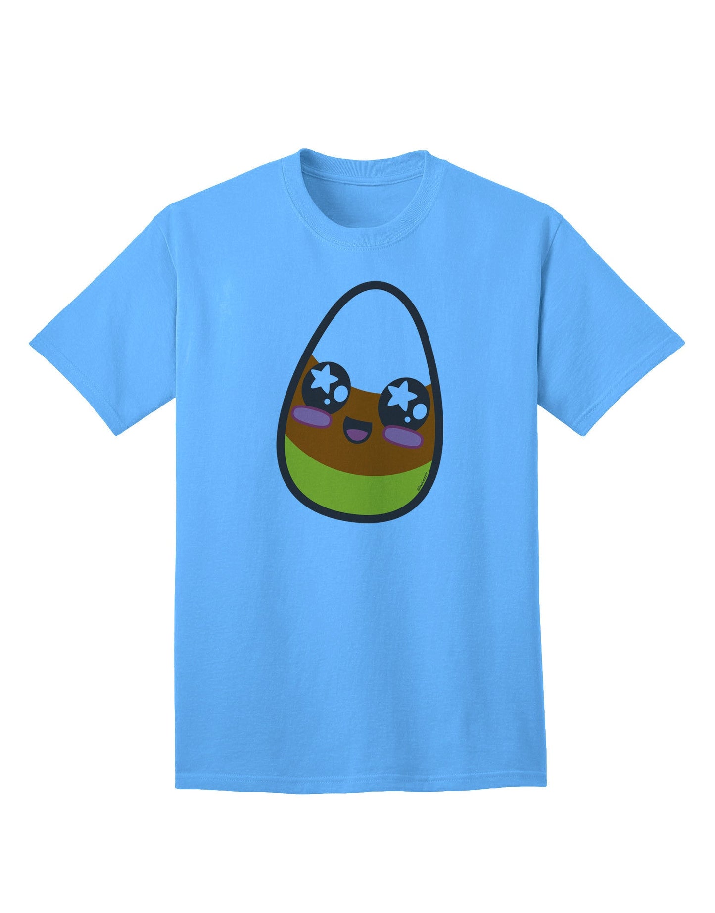 Adorable Boy's Candy Corn Family Halloween Adult T-Shirt - Perfect for Festive Celebrations-Mens T-shirts-TooLoud-Aquatic-Blue-Small-Davson Sales