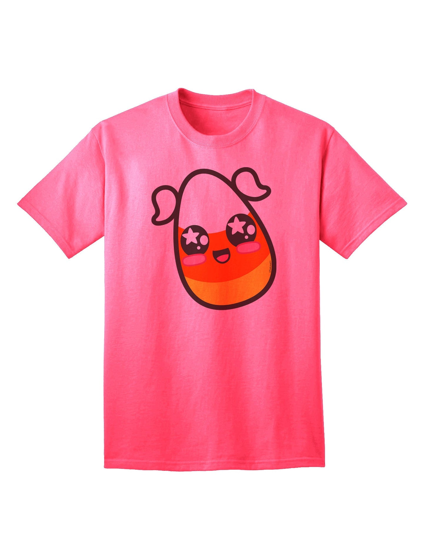 Adorable Girl's Candy Corn Family Halloween - Adult T-Shirt Collection-Mens T-shirts-TooLoud-Neon-Pink-Small-Davson Sales