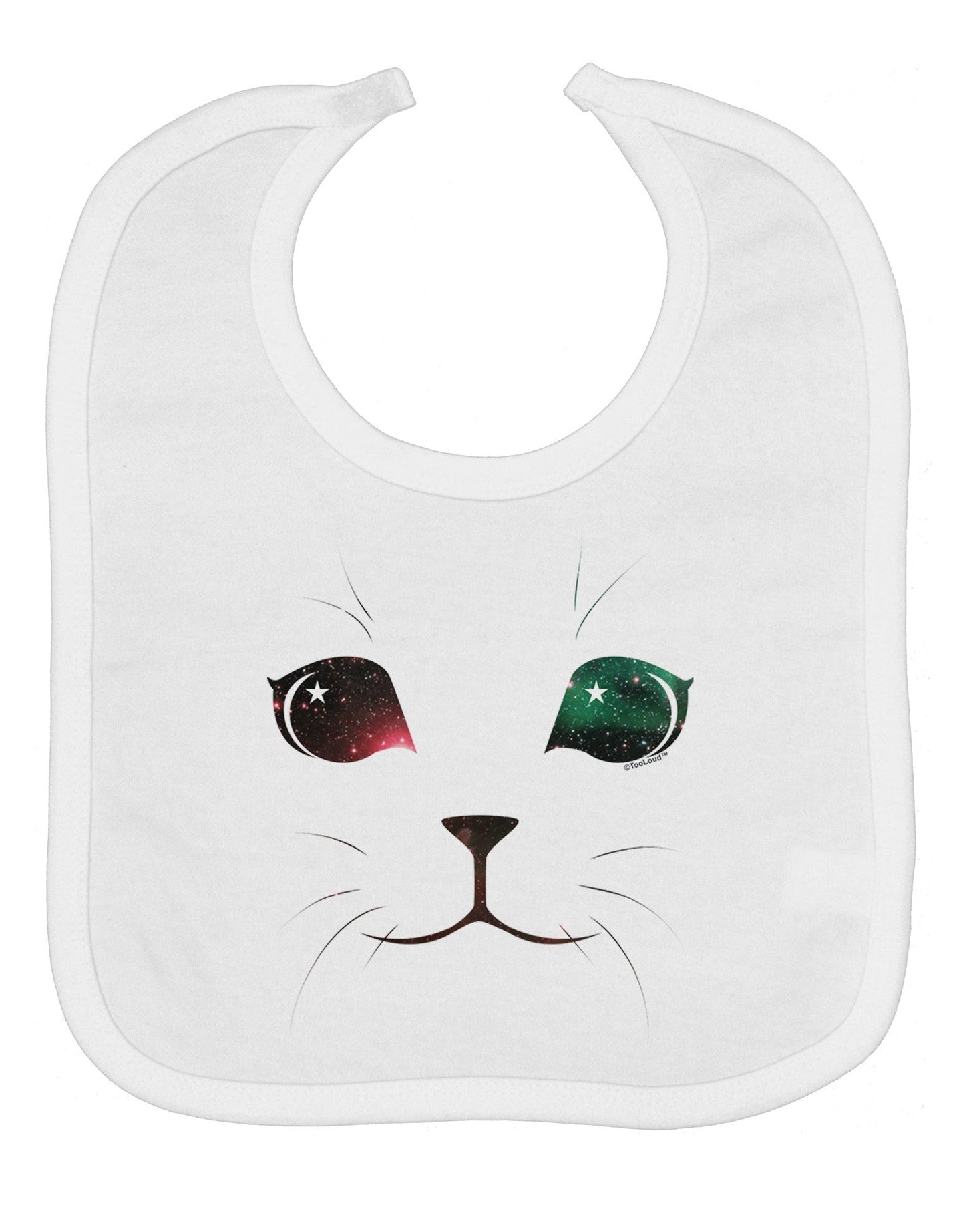 Adorable Space Cat Baby Bib by