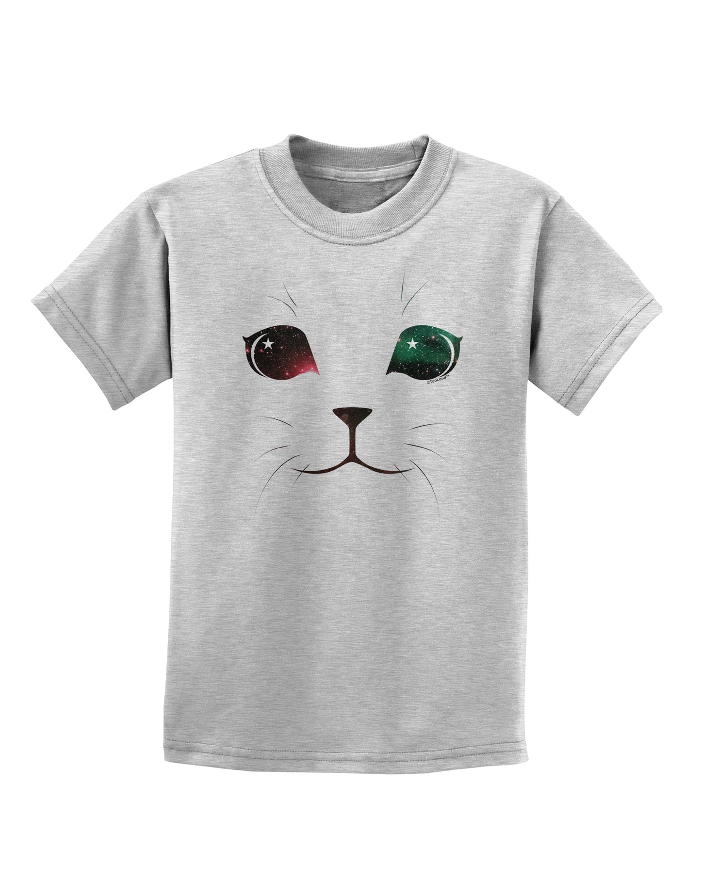 Adorable Space Cat Childrens T-Shirt-Childrens T-Shirt-TooLoud-AshGray-X-Small-Davson Sales