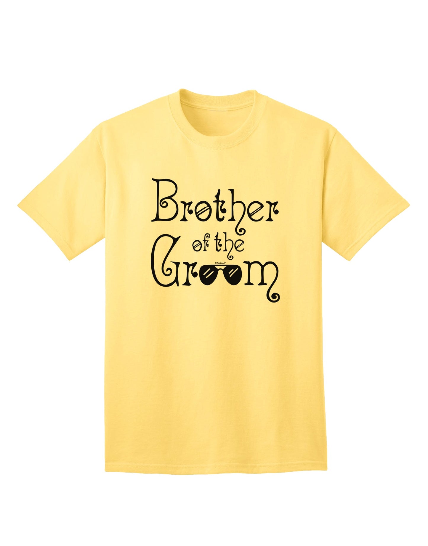 Adult T-Shirt for the Brother of the Groom-Mens T-shirts-TooLoud-Yellow-Small-Davson Sales