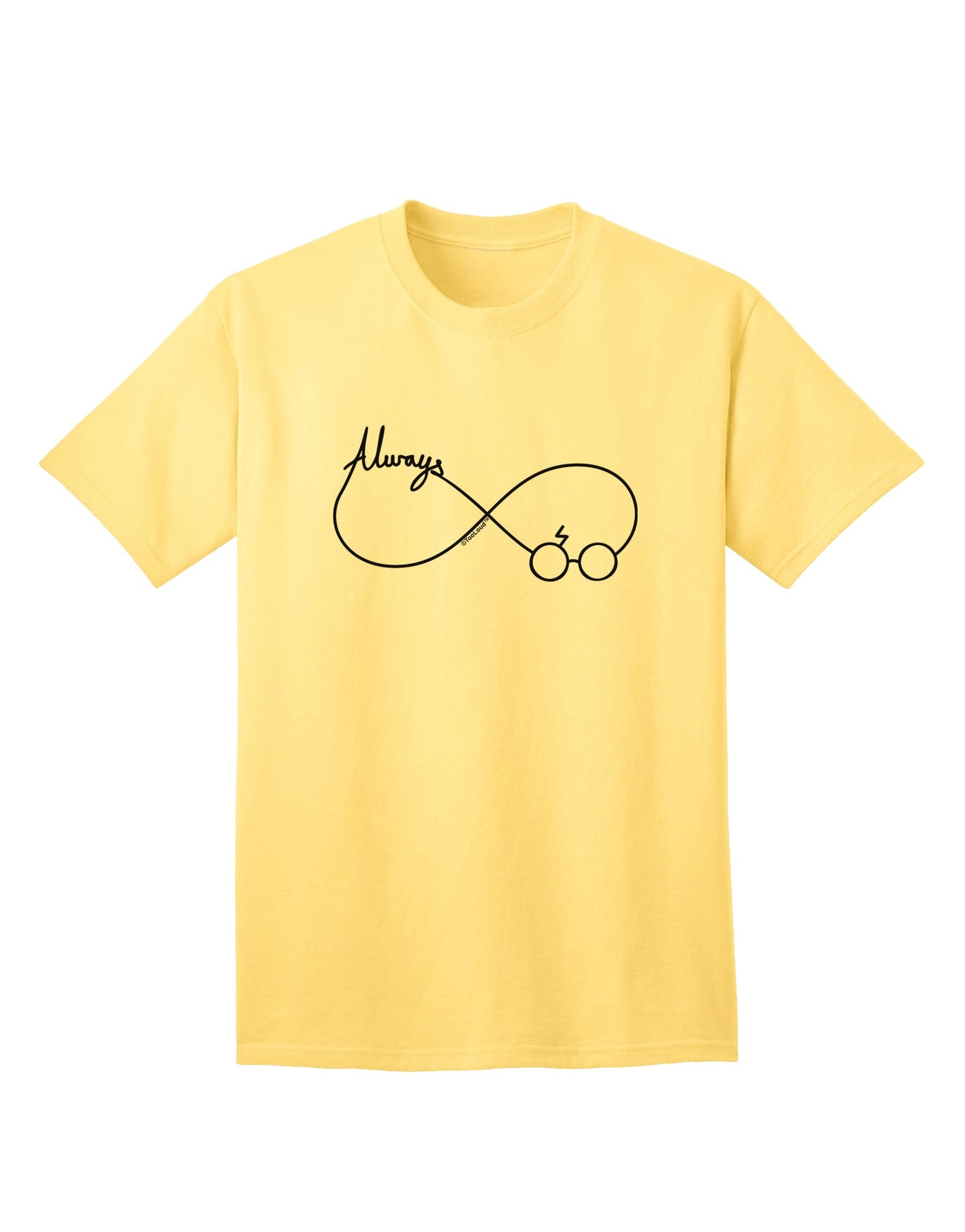 Always Infinity Symbol - Premium Adult T-Shirt for Everyday Wear-Mens T-shirts-TooLoud-Yellow-Small-Davson Sales