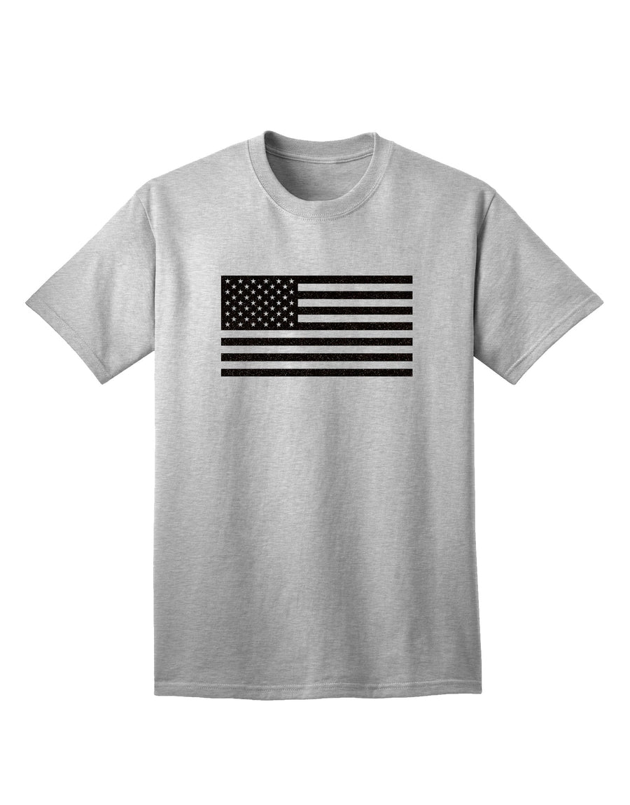 American Flag Glitter - Black Adult T-Shirt-unisex t-shirt-TooLoud-White-Small-Davson Sales