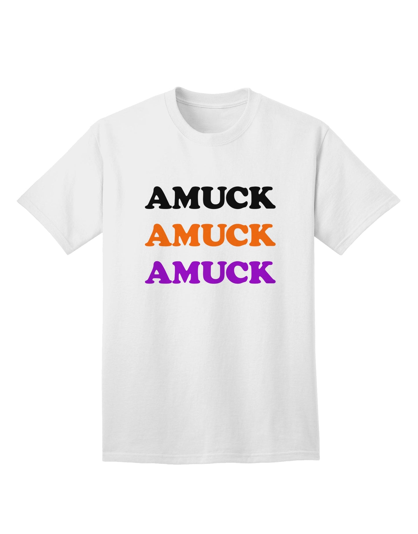 Amuck Amuck Amuck - Premium Halloween Adult T-Shirt Collection-Mens T-shirts-TooLoud-White-Small-Davson Sales