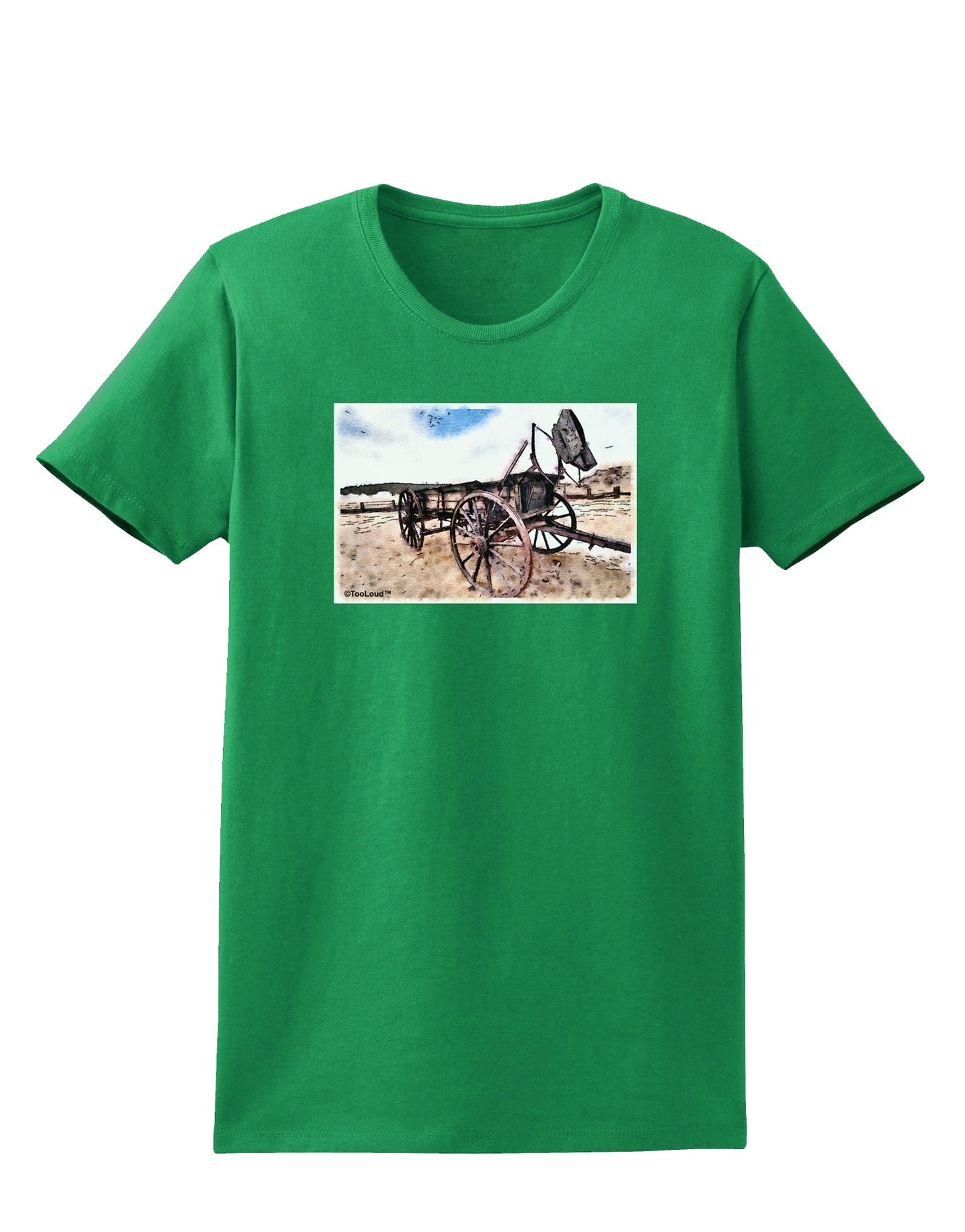 Antique Vehicle Womens Dark T-Shirt-TooLoud-Kelly-Green-X-Small-Davson Sales