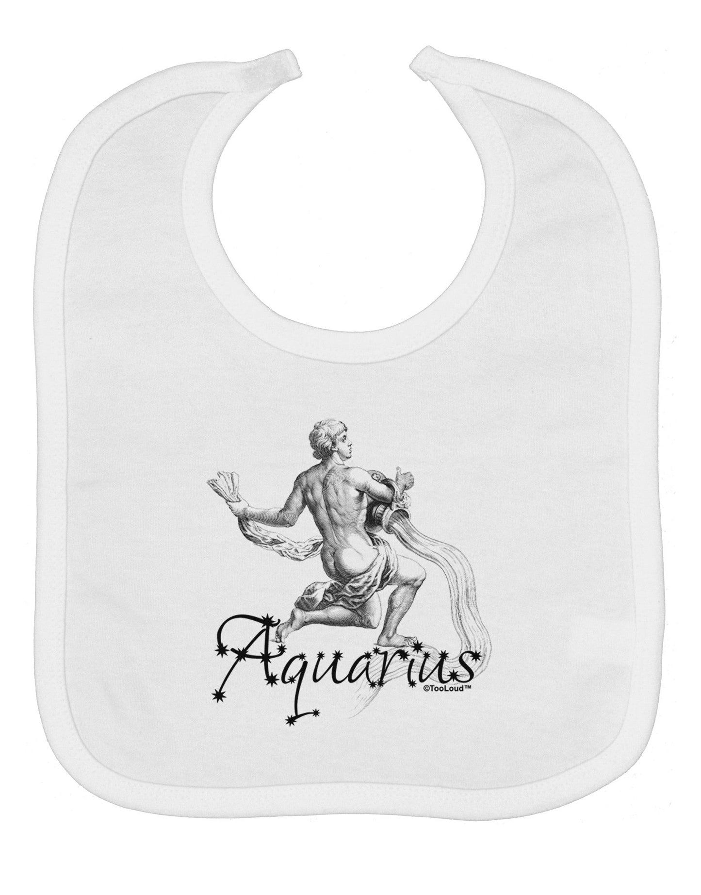 Aquarius Illustration Baby Bib