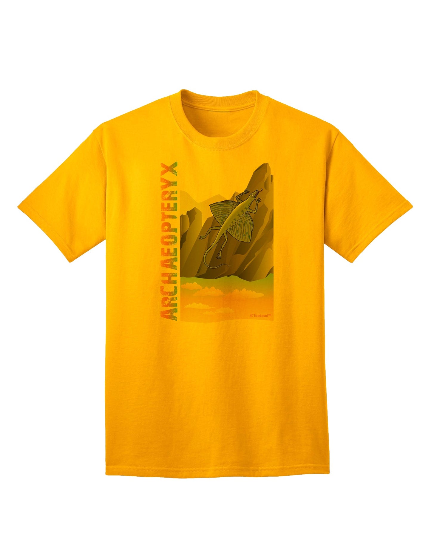 Archaopteryx Adult T-Shirt by TooLoud - A Must-Have Addition to Your Wardrobe-Mens T-shirts-TooLoud-Gold-Small-Davson Sales