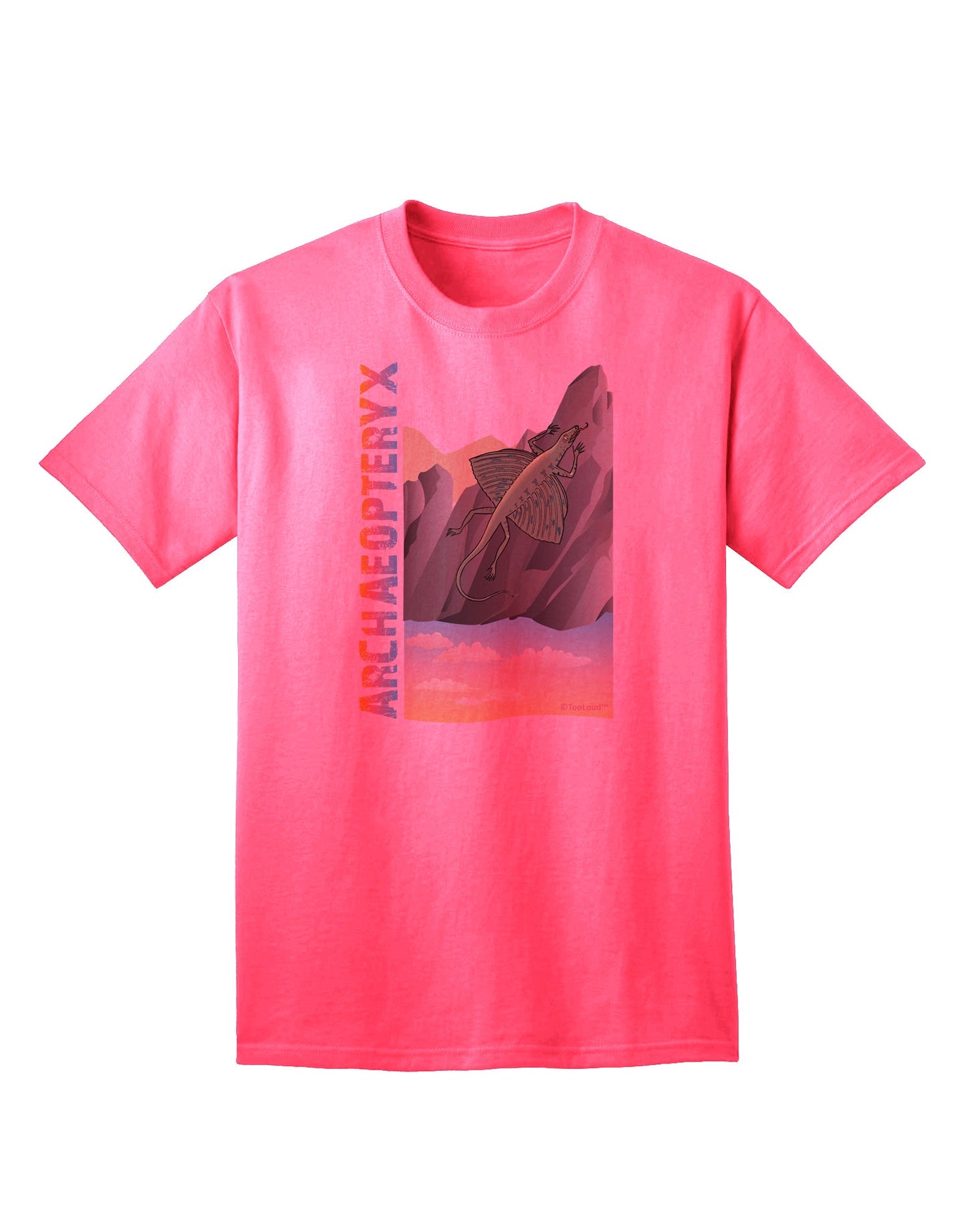 Archaopteryx Adult T-Shirt by TooLoud - A Must-Have Addition to Your Wardrobe-Mens T-shirts-TooLoud-Neon-Pink-Small-Davson Sales