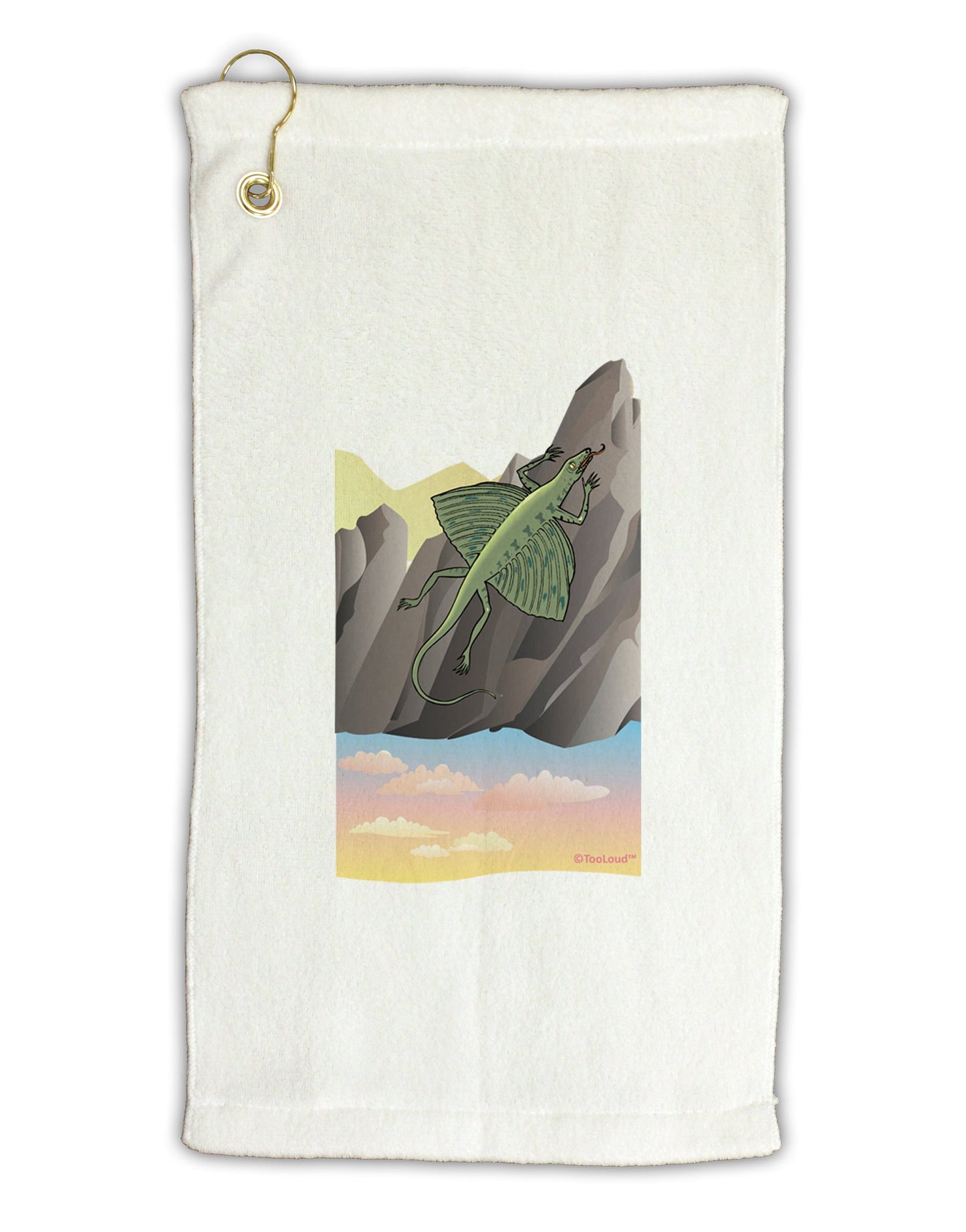 Archaopteryx - Without Name Micro Terry Gromet Golf Towel 11"x19 by TooLoud-Golf Towel-TooLoud-White-Davson Sales