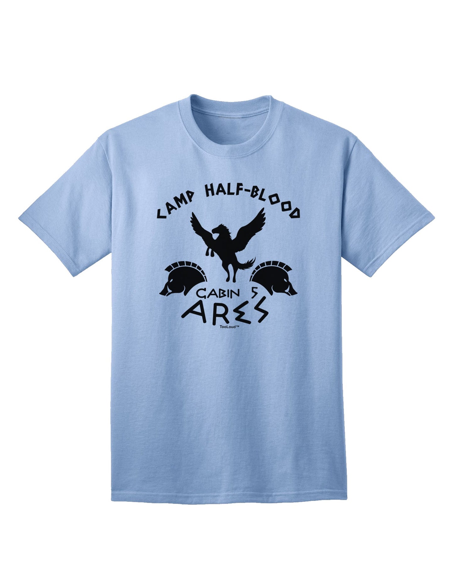 Ares Cabin 5 - Camp Half Blood Premium Adult T-Shirt for the Modern Warrior-Mens T-shirts-TooLoud-Light-Blue-Small-Davson Sales
