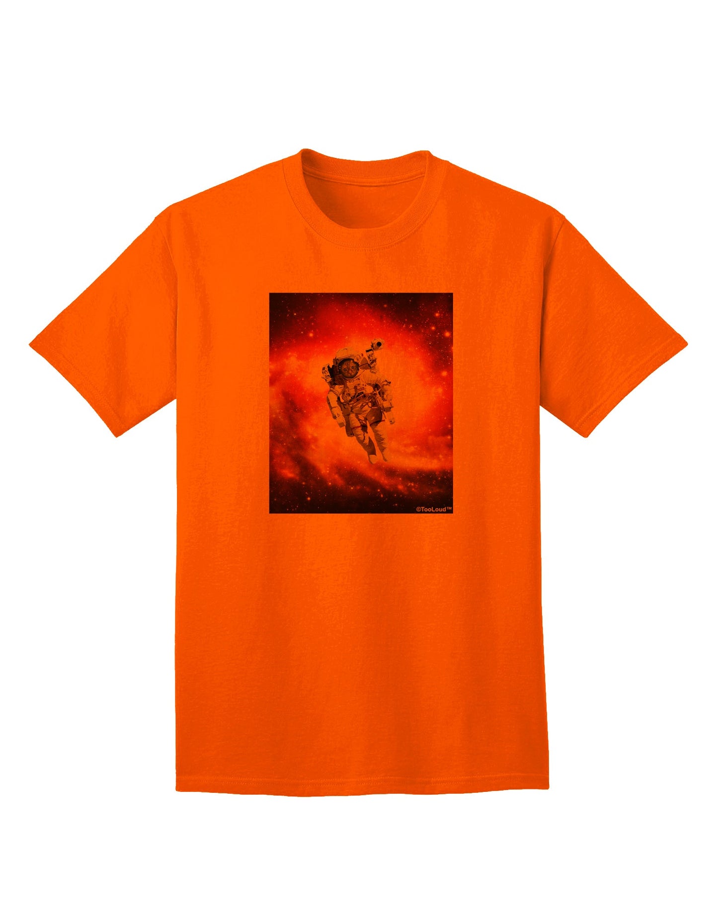Astronaut Cat Adult T-Shirt-unisex t-shirt-TooLoud-Orange-Small-Davson Sales