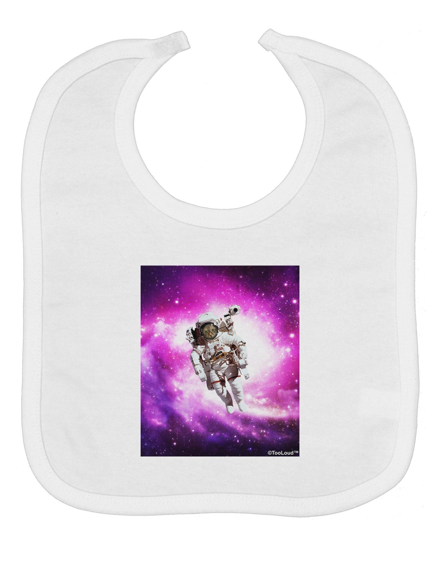 Astronaut Cat Baby Bib