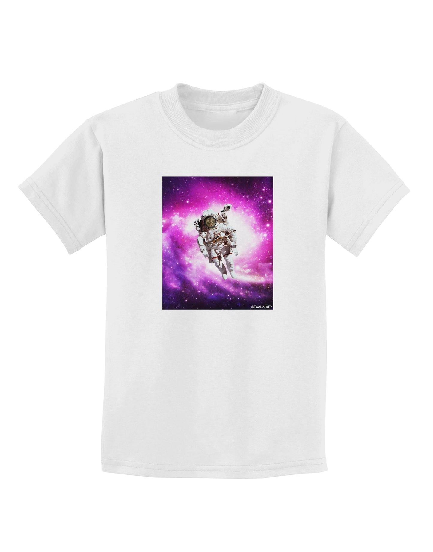 Astronaut Cat Childrens T-Shirt-Childrens T-Shirt-TooLoud-White-X-Small-Davson Sales