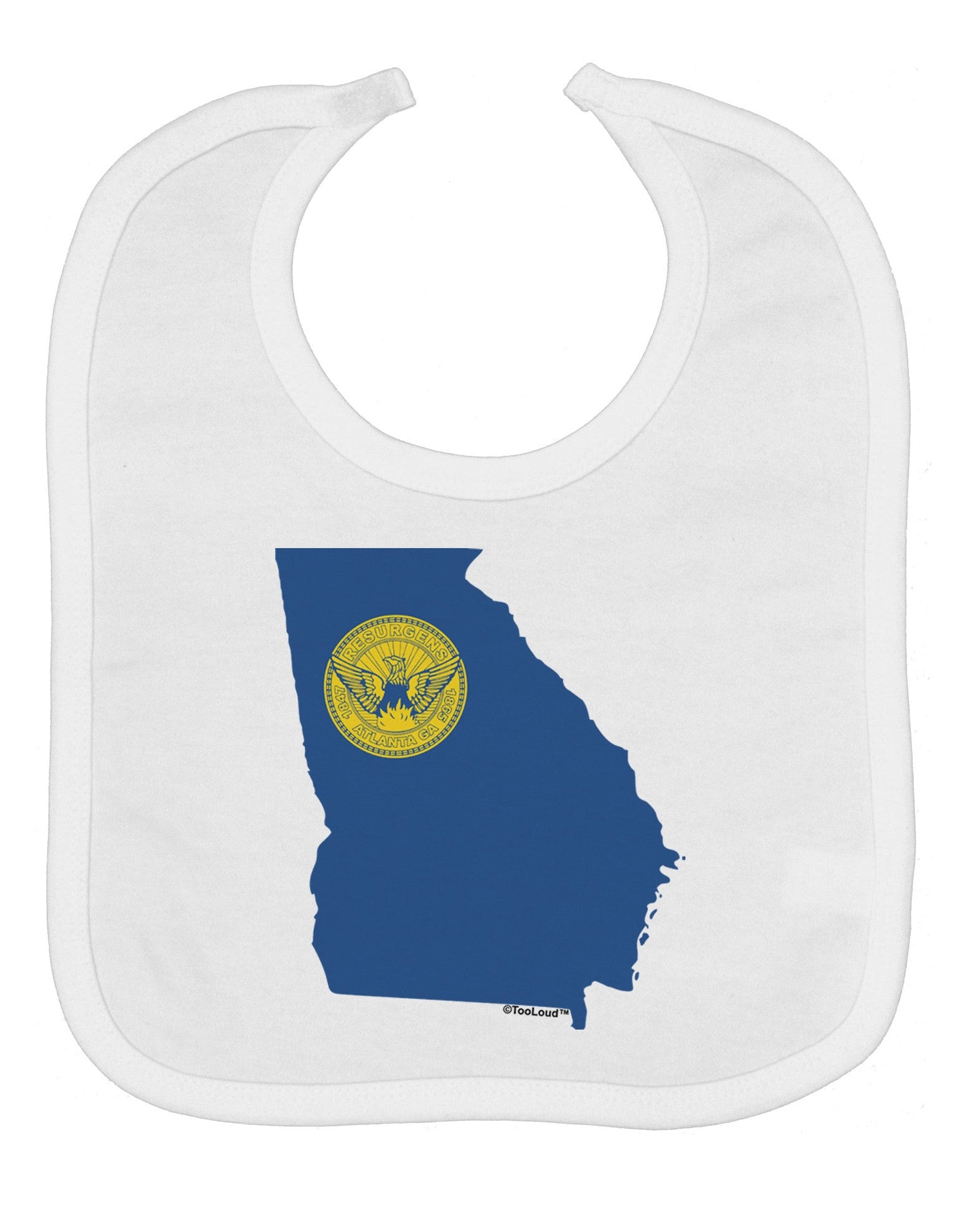 Atlanta Georgia Flag Baby Bib