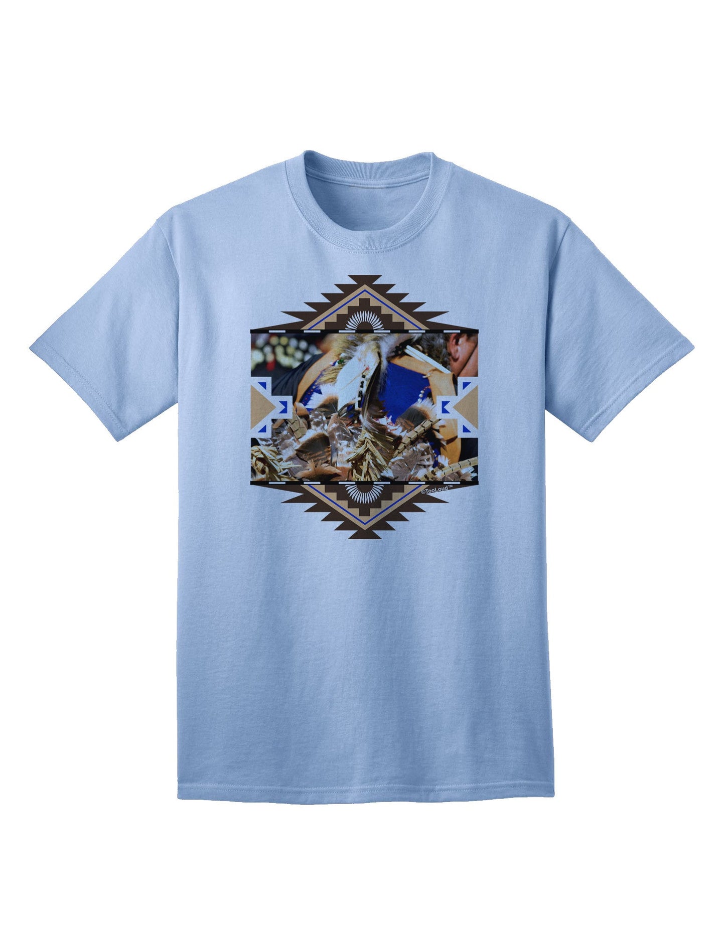 Authentic Native American Dancer 1 - Premium Adult T-Shirt Collection-Mens T-shirts-TooLoud-Light-Blue-Small-Davson Sales