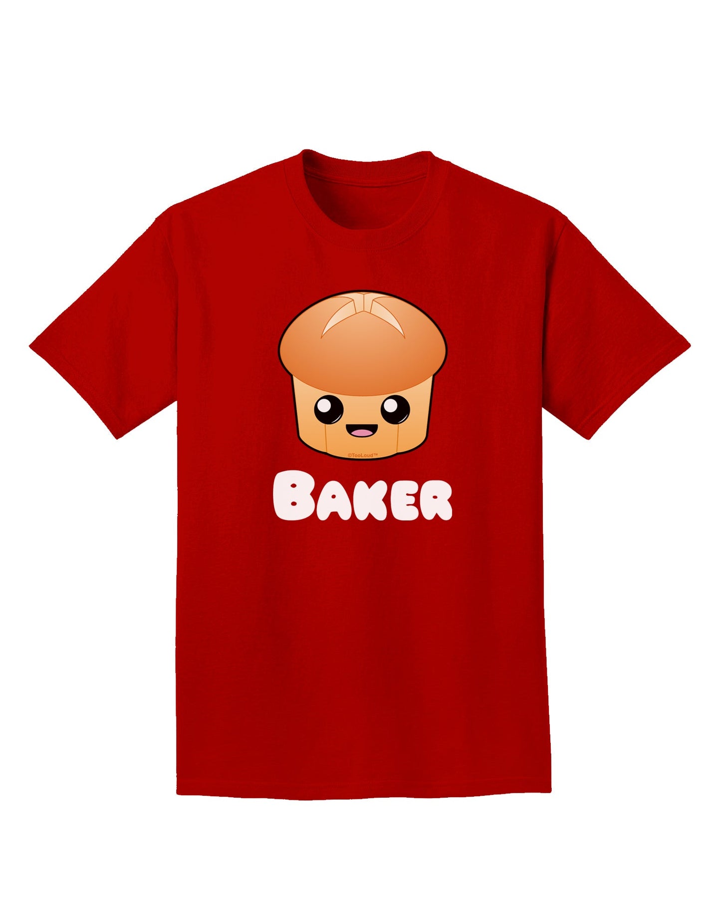 Baker Cute Roll Adult Dark T-Shirt-Mens T-Shirt-TooLoud-Red-Small-Davson Sales