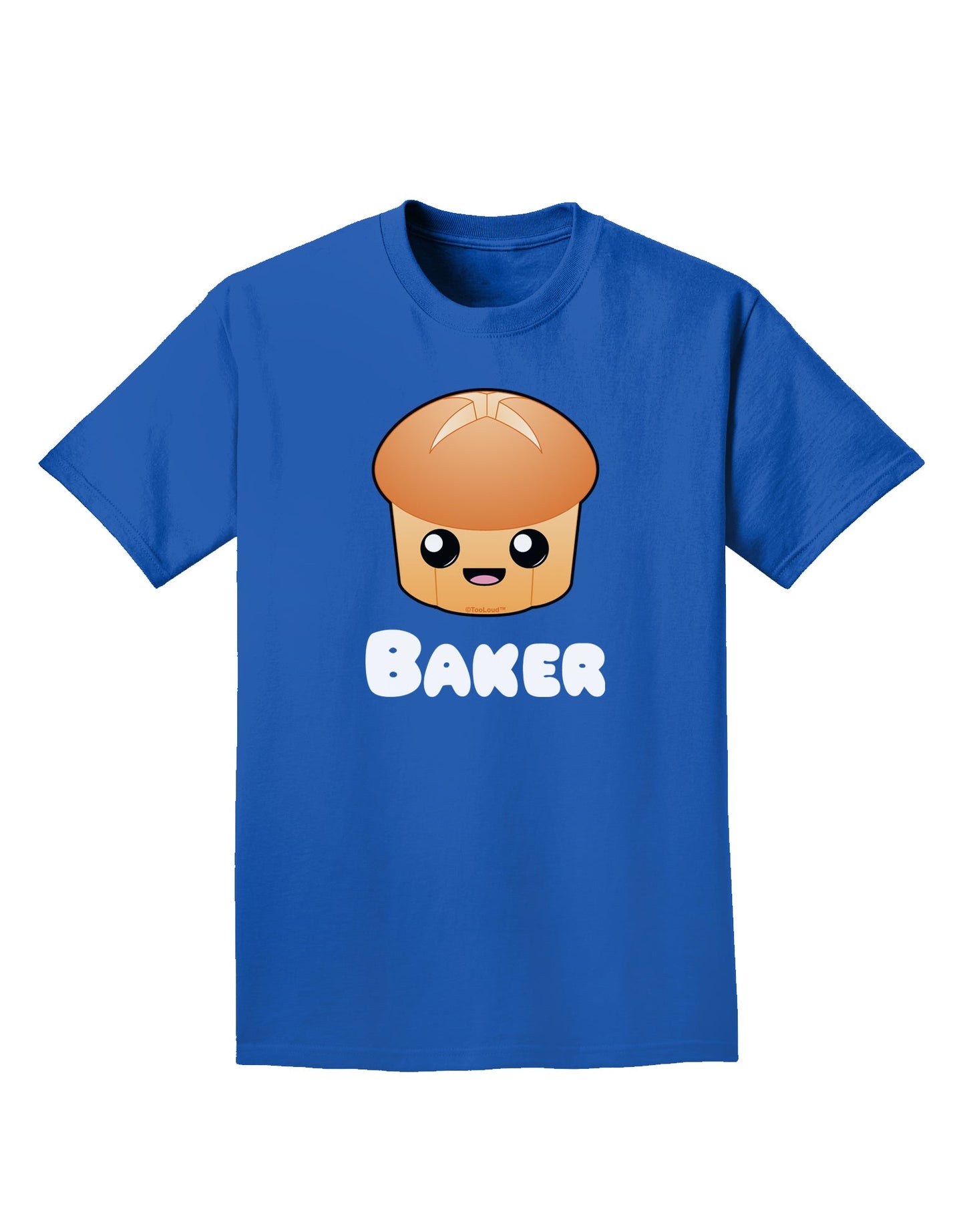 Baker Cute Roll Adult Dark T-Shirt-Mens T-Shirt-TooLoud-Royal-Blue-Small-Davson Sales