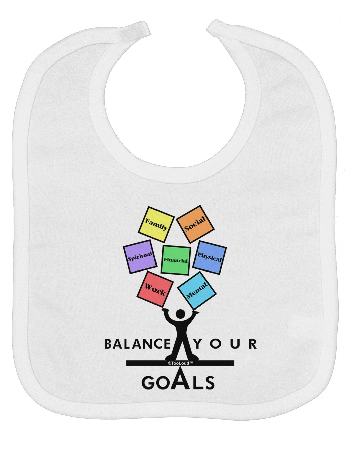 Balance Your Goals Baby Bib