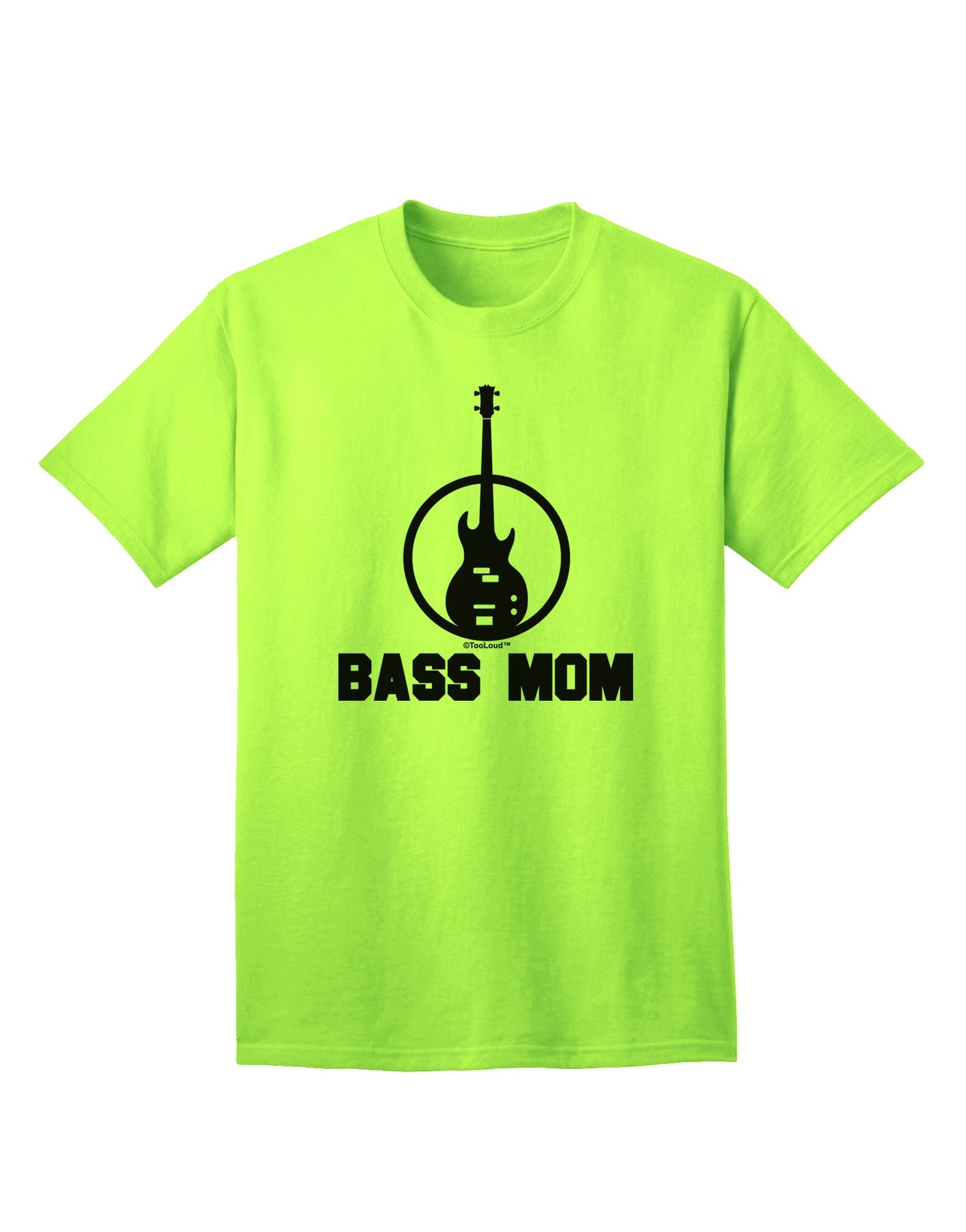 Bass Mom - Mother's Day Design Adult T-Shirt-unisex t-shirt-TooLoud-Neon-Green-Small-Davson Sales
