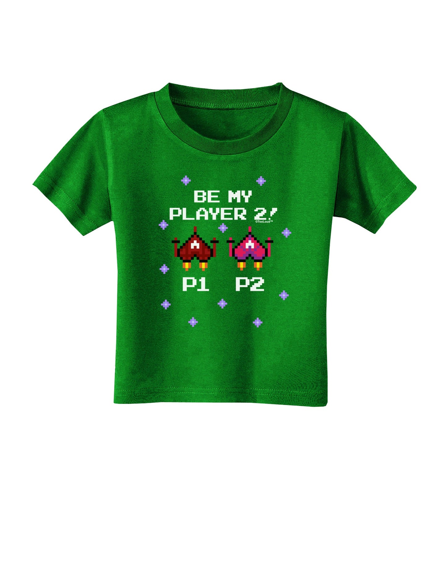 Be My Player 2 Toddler T-Shirt Dark-Toddler T-Shirt-TooLoud-Clover-Green-2T-Davson Sales