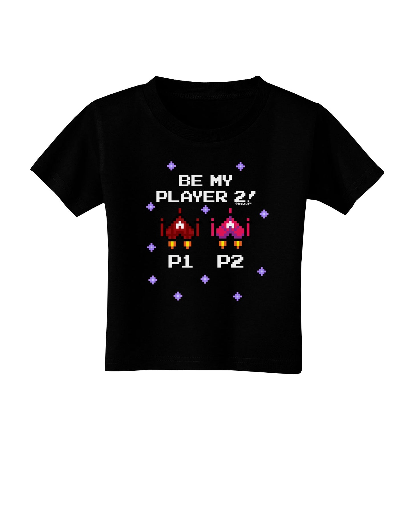 Be My Player 2 Toddler T-Shirt Dark-Toddler T-Shirt-TooLoud-Black-2T-Davson Sales