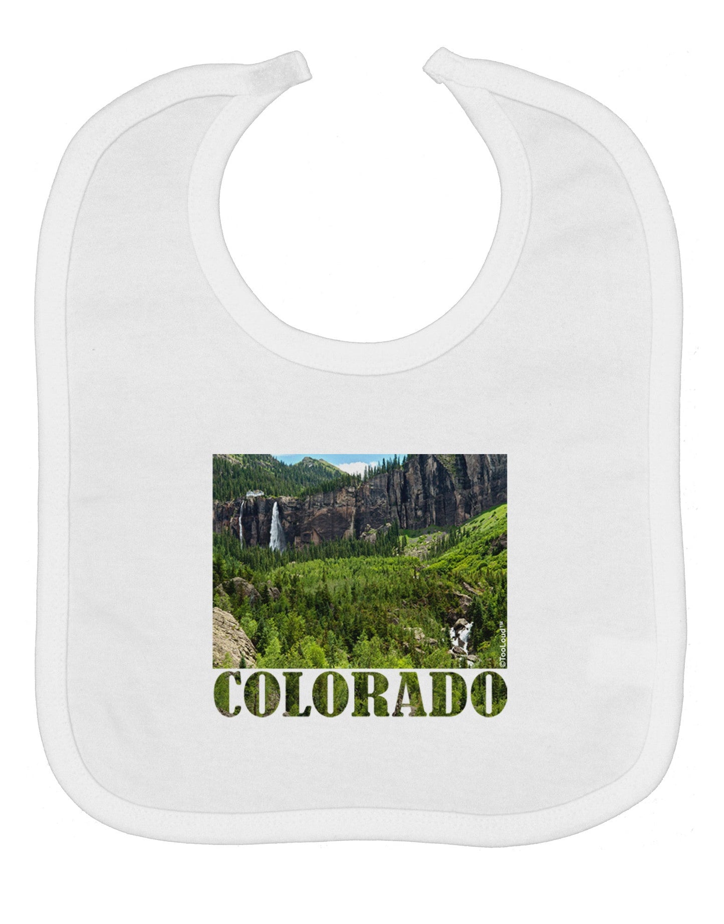 Beautiful Cliffs Colorado Baby Bib by